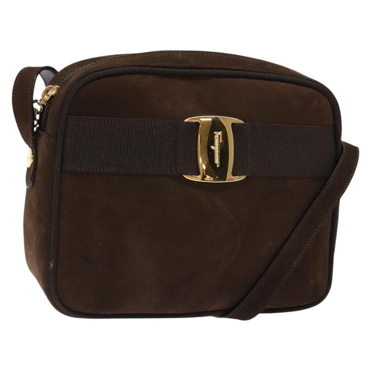 Salvatore Ferragamo Salvatore Ferragamo Vala Shoulder Bag Suede Size ONE SIZE - 1 Thumbnail