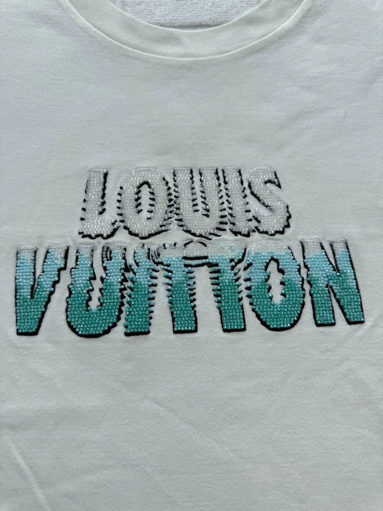 Louis Vuitton Louis Vuitton Feidong beaded logo short sleeves Size US L / EU 52-54 / 3 - 3 Thumbnail