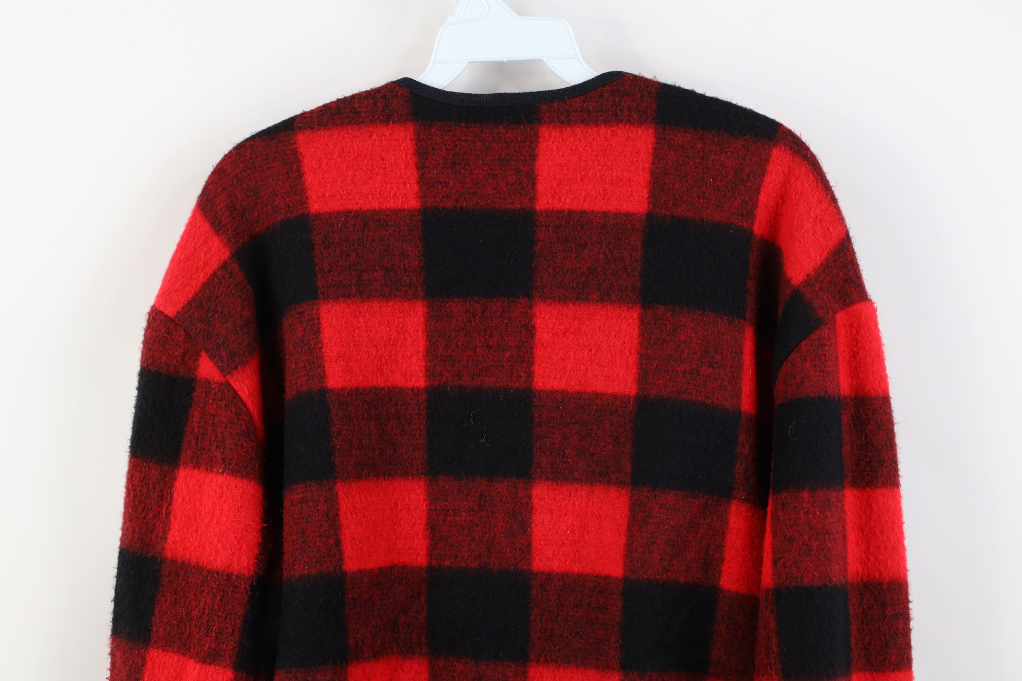 Vintage Vintage 90s Streetwear Plaid Fleece Cardigan Sweater USA Size M / US 6-8 / IT 42-44 - 10 Thumbnail