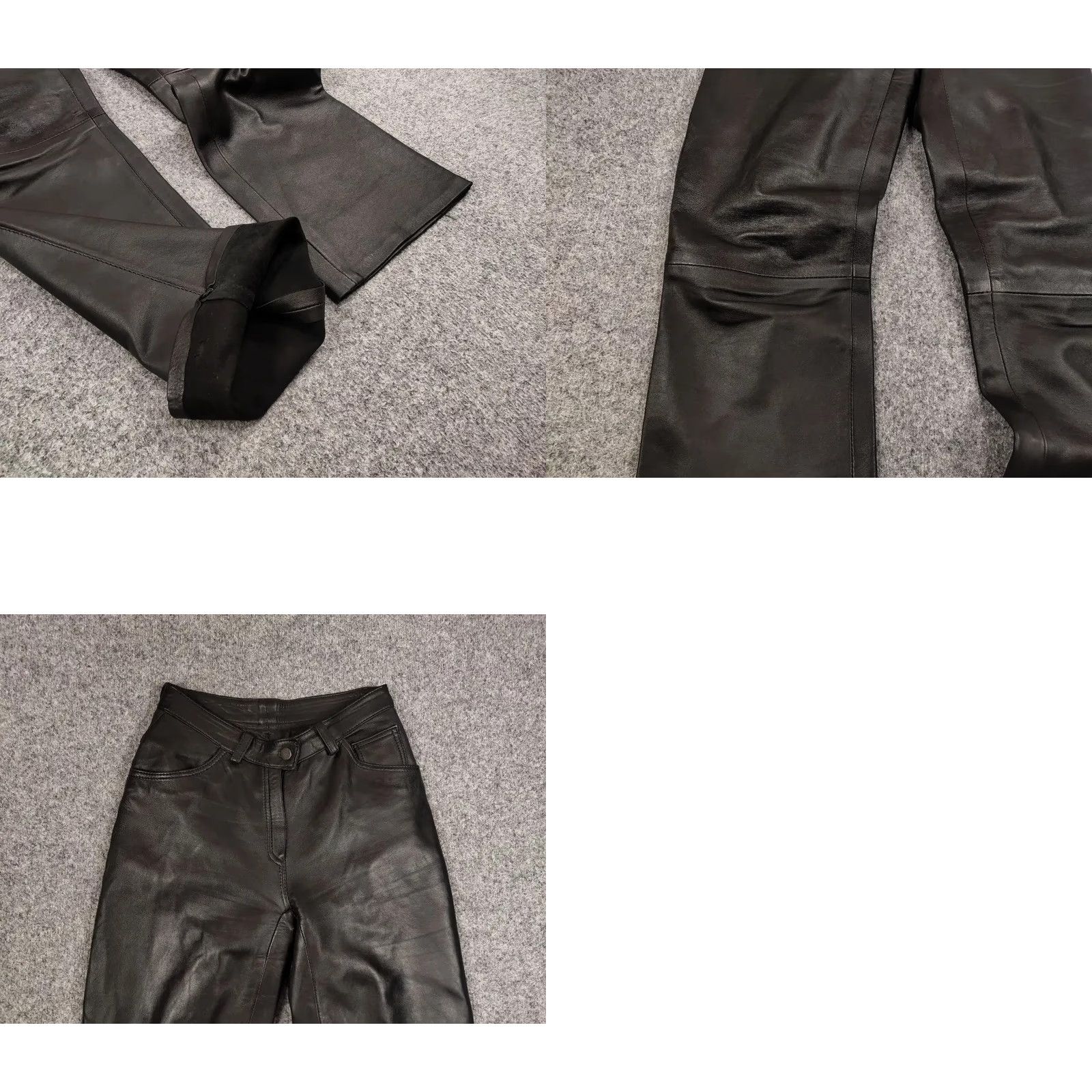 Vintage VINTAGE Japan Avant Garde Leather Baggy Flared Pants Women Regular 26 Black Leather 90s Biker Opium Style Vintage 90s Size 24" / US 00 / IT 34 - 8 Thumbnail