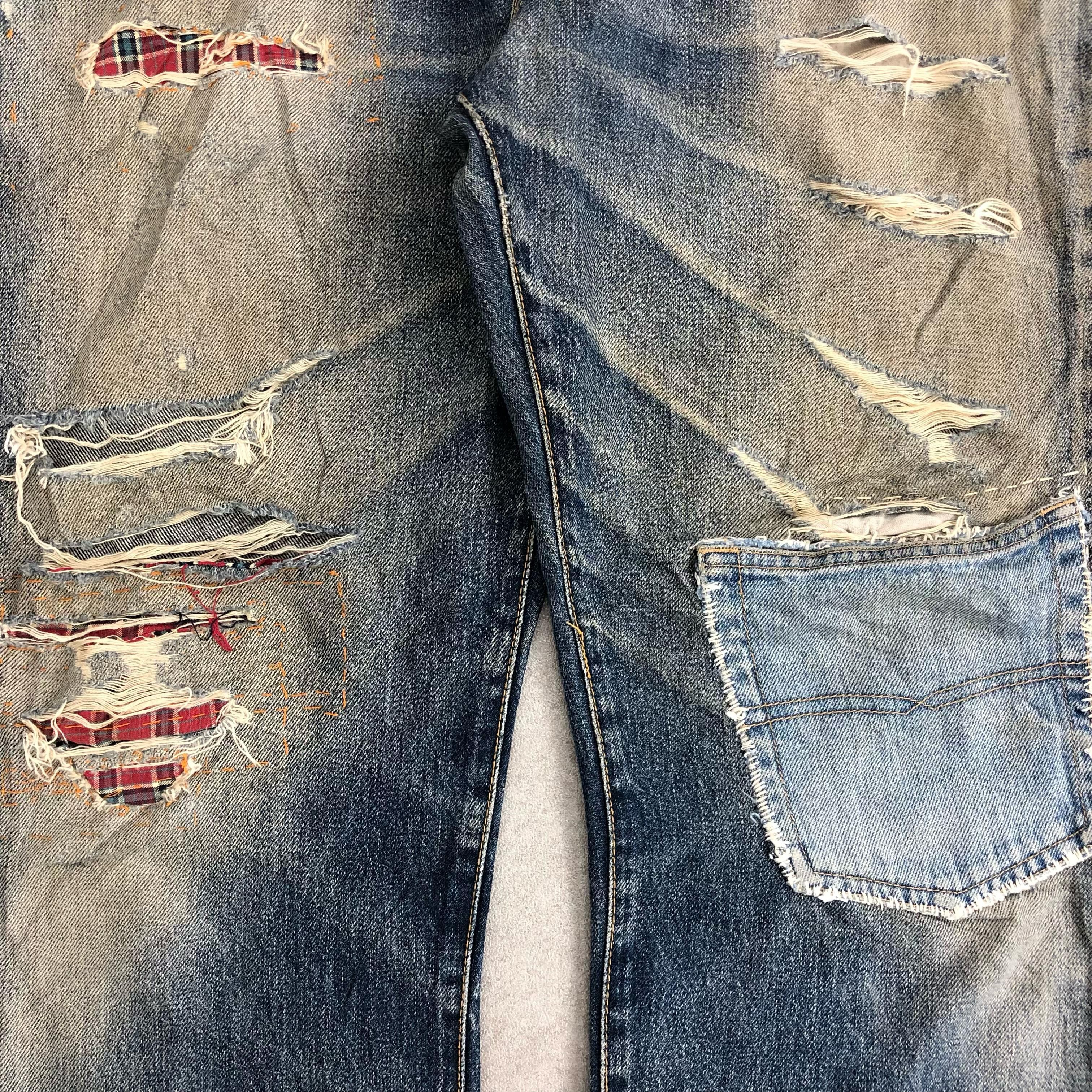 Freshjive Vtg Freshjive Distressed Denim Size US 34 / EU 50 - 3 Thumbnail