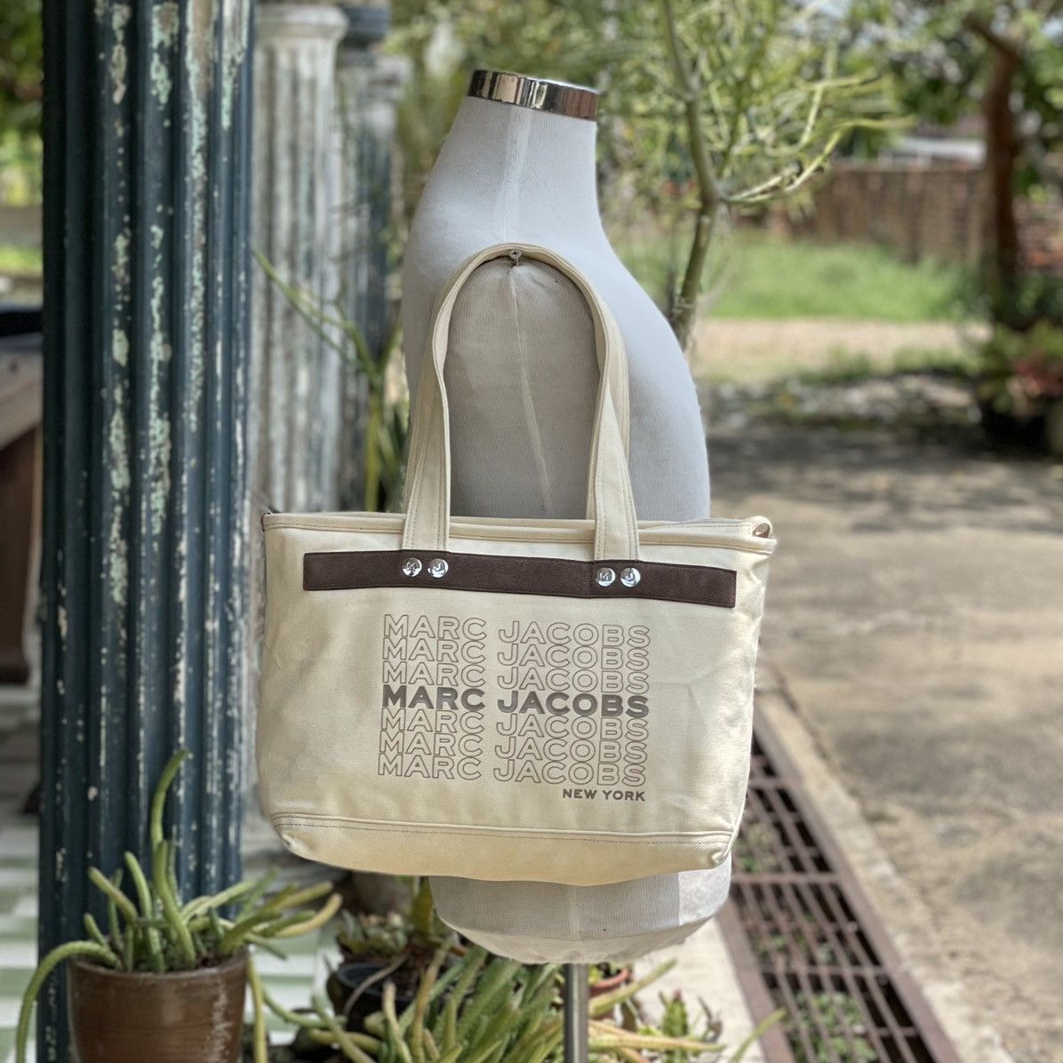 Marc Jacobs Marc Jacobs University Medium Canvas Tote Bag Size ONE SIZE - 1 Thumbnail