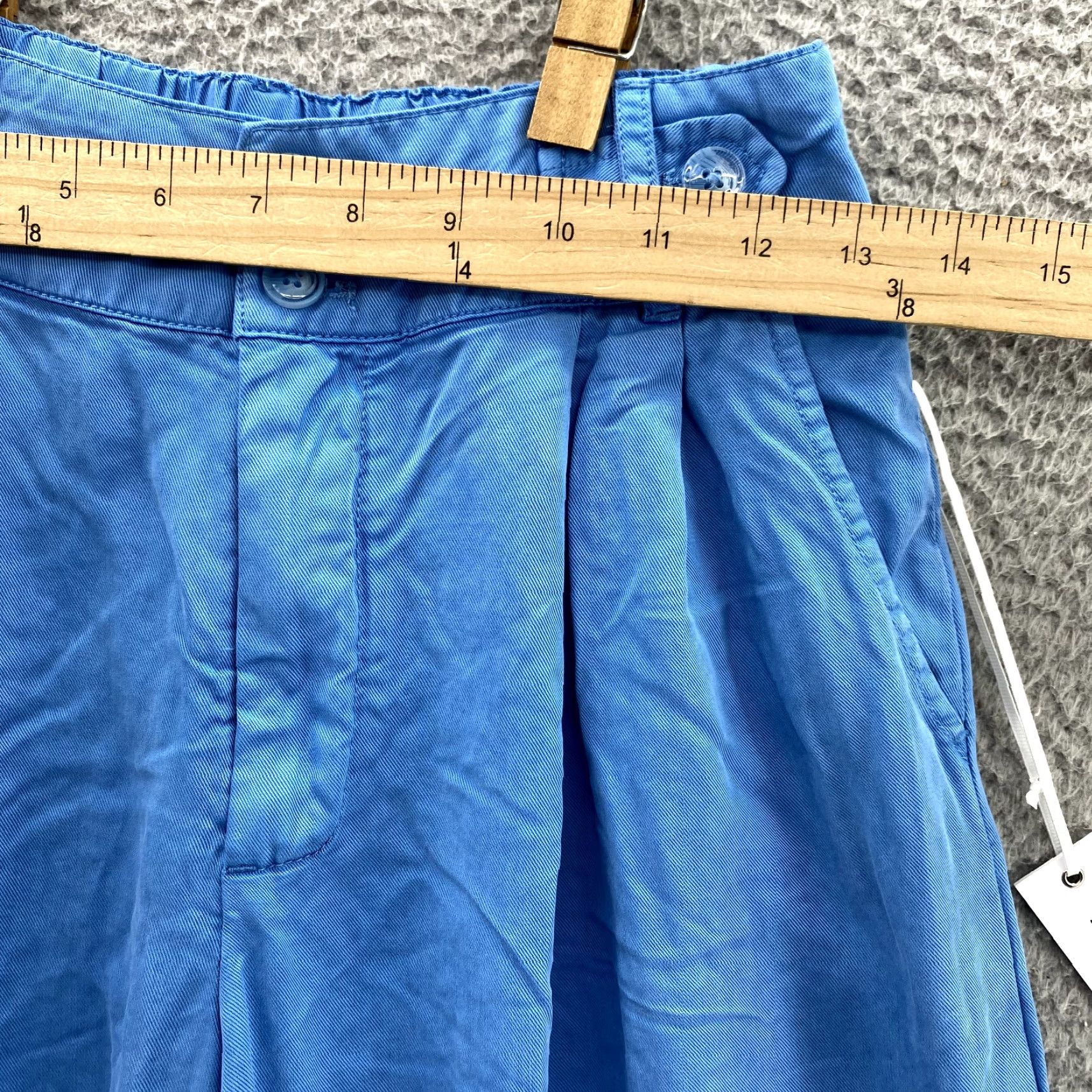 Young Fabulous & Broke VINTAGE Young Fabulous & Broke Linen Blend Pants Women XS Blue Wide-Leg 90s Lagenlook Boho Chic 90s Womens XS Blue Size 26" / US 2 / IT 38 - 4 Thumbnail