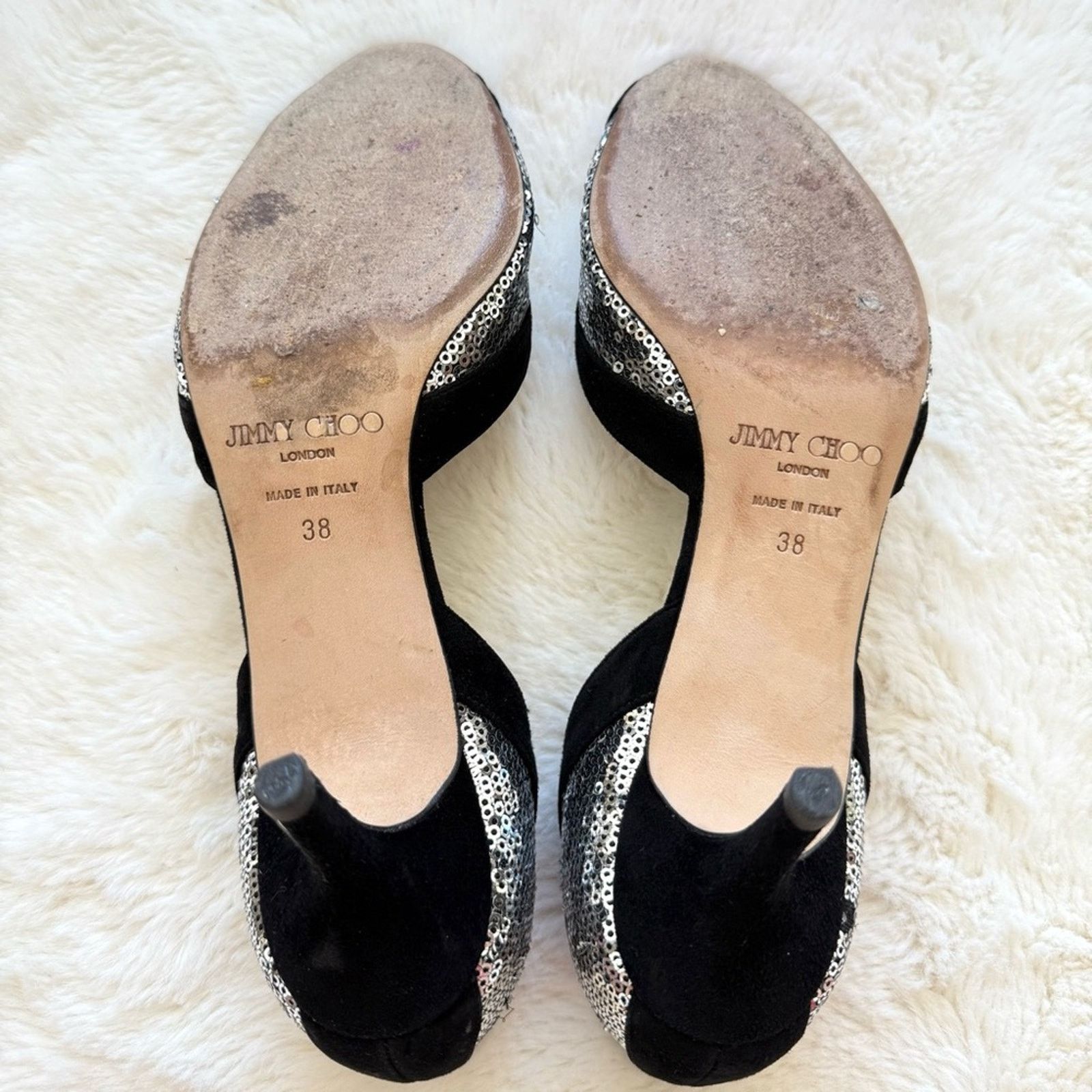 Jimmy Choo Jimmy Choo suede evening shoes women size 38 Authentic Size US 8 / IT 38 - 6 Thumbnail