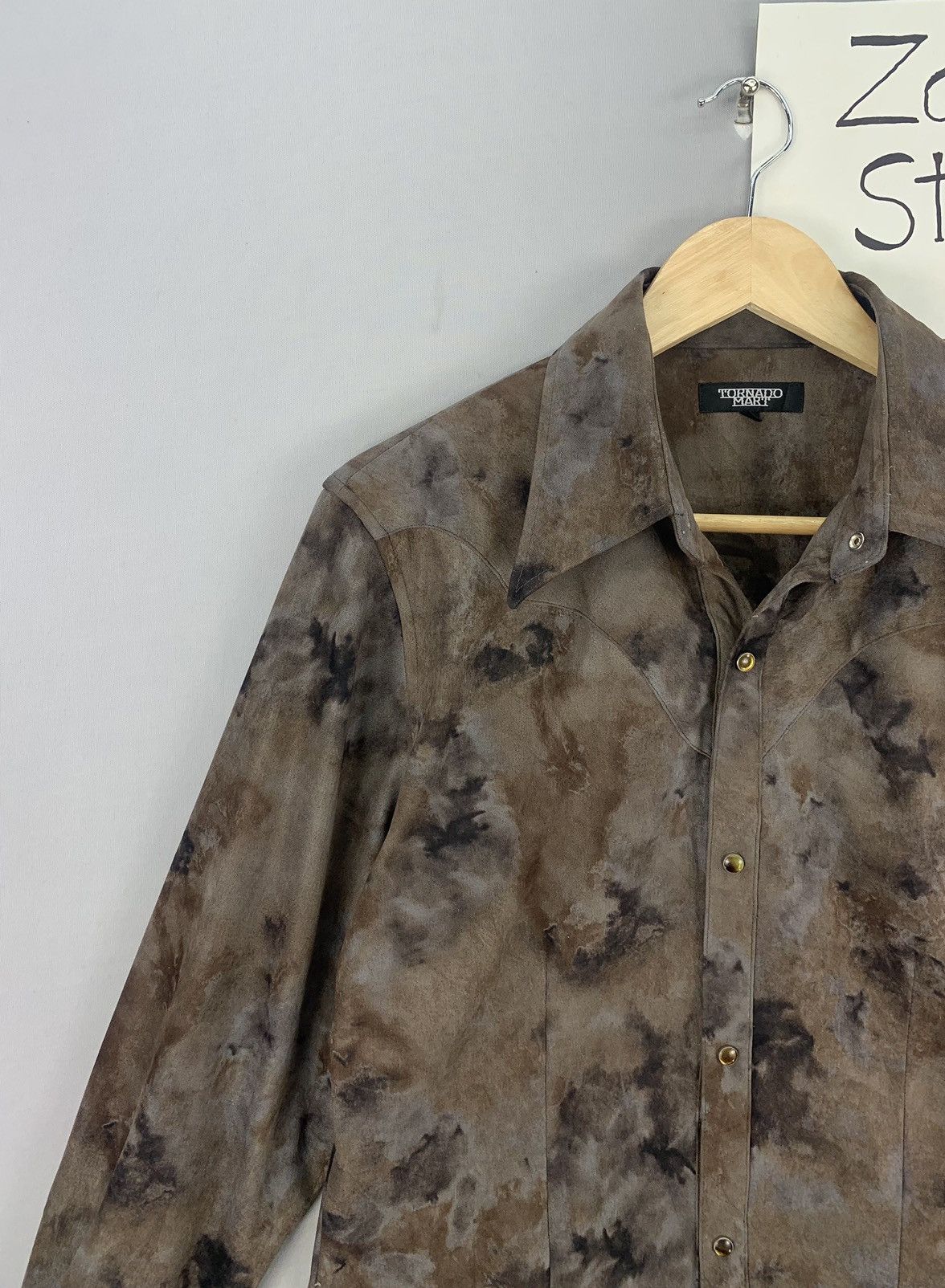 Tornado Mart Tornado Mart Japan Dark Camo Dyed Flannel Size US S / EU 44-46 / 1 - 2 Thumbnail