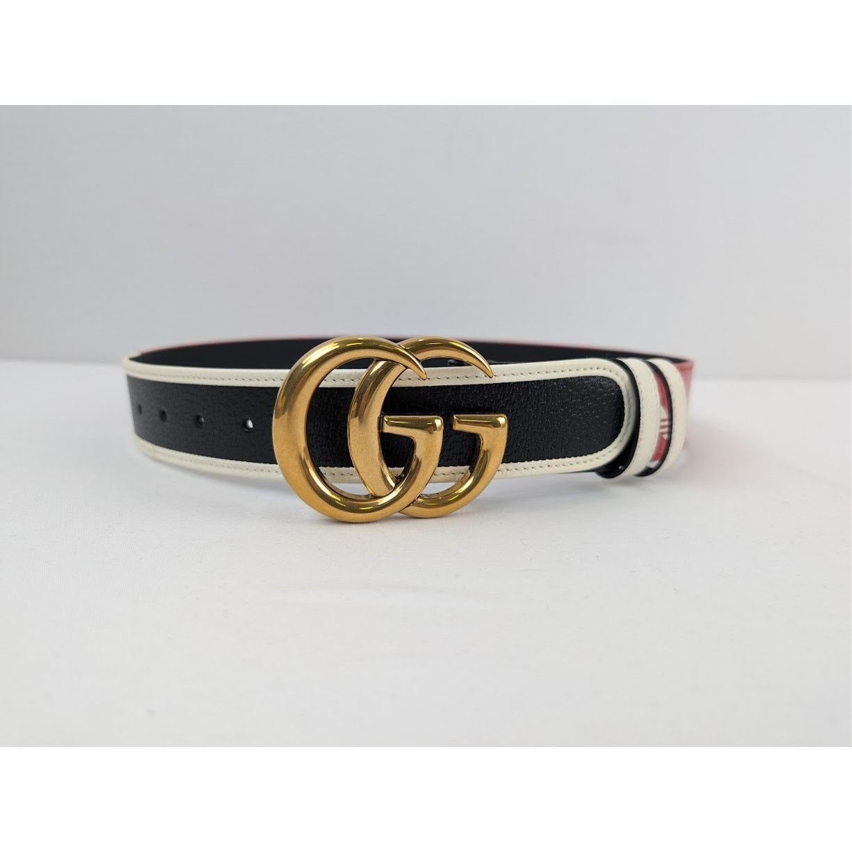 Adidas × Gucci o1rshd1 Size: 75 / M Belt W.40 GG Mar in Black Size 30 - 2 Thumbnail
