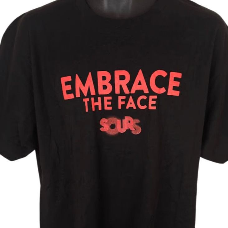 Vintage Smirnoff Sours T Shirt Mens XL Black Embrace The Face Vodka Liquor Promo Shirt Size US XL / EU 56 / 4 - 2 Thumbnail