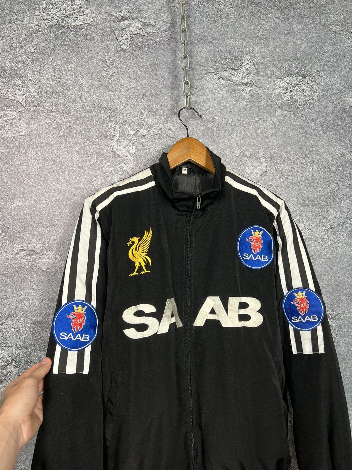 Vintage Vintage Liverpool SAAB Racing Jacket Bomber Size US M / EU 48-50 / 2 - 2 Thumbnail