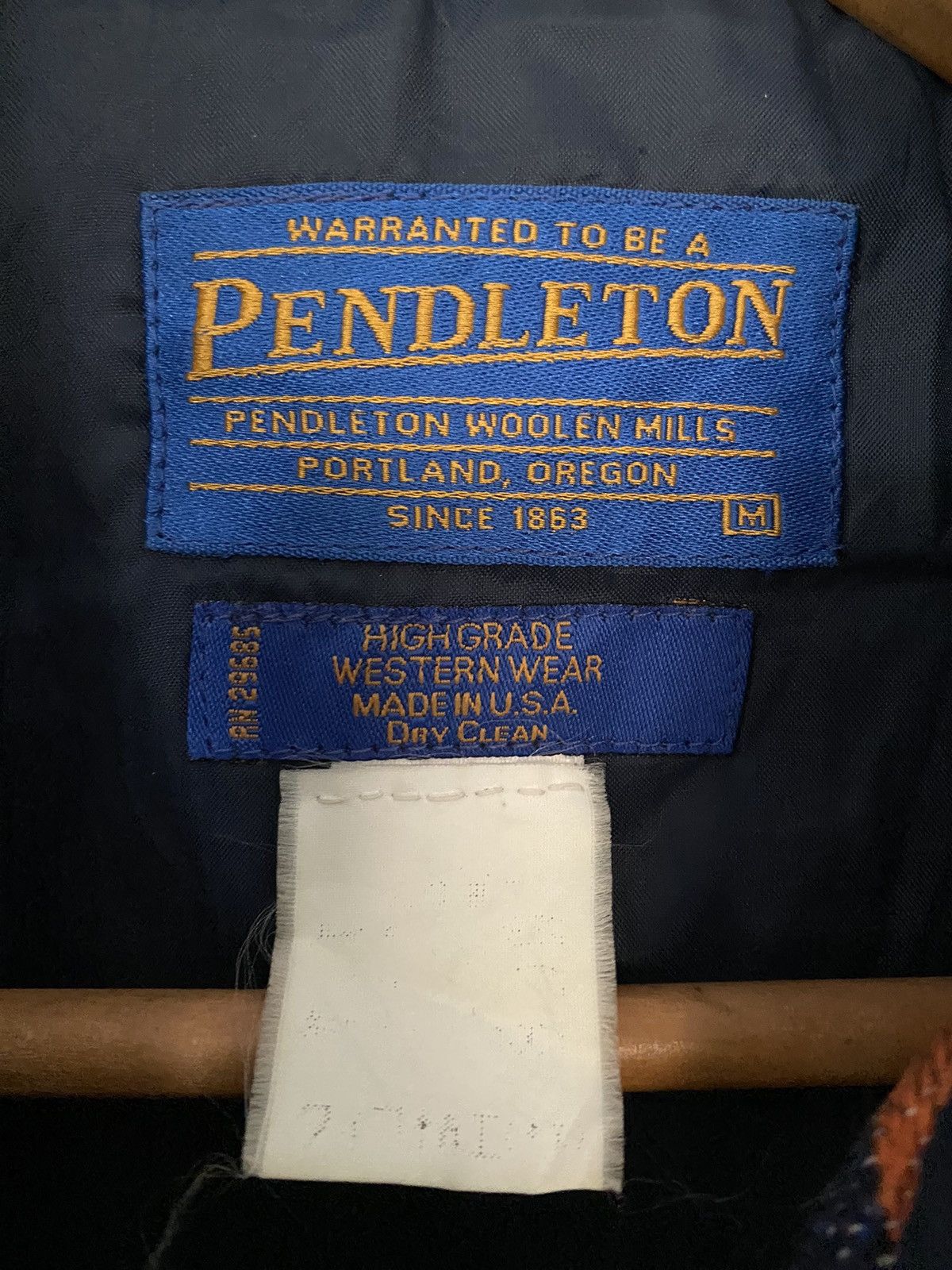 Pendleton 1980s Native Jacquard Bomber Navajo Jacket wool Size US L / EU 52-54 / 3 - 14 Thumbnail