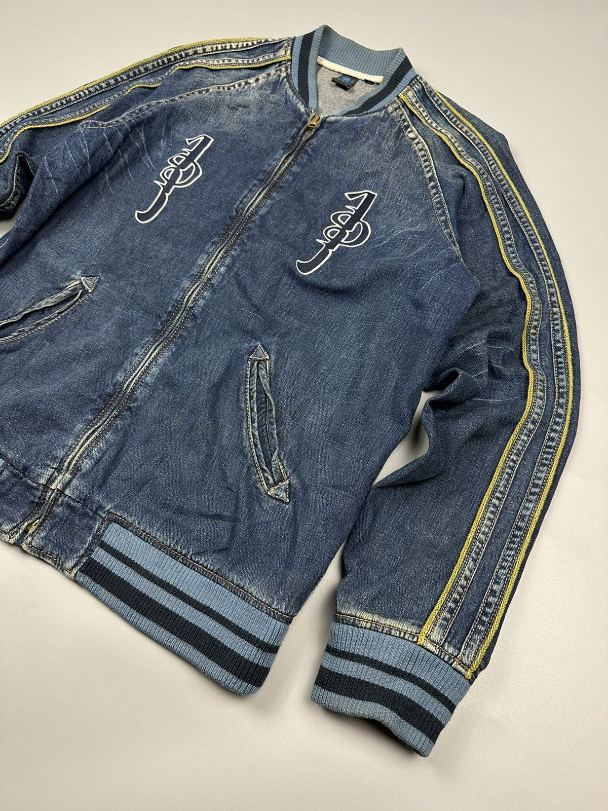 Indigo Vintage Indigo Mongolian Denim Sukajan Size US L / EU 52-54 / 3 - 5 Thumbnail