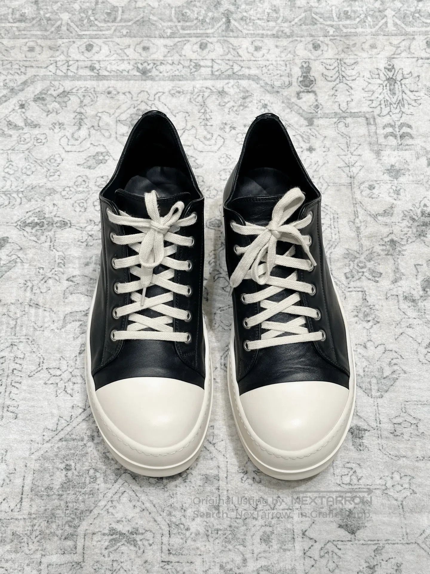 Rick Owens Rick Owens x Converse Leather Low-Top. Size US 10.5 / EU 43-44 - 1 Thumbnail
