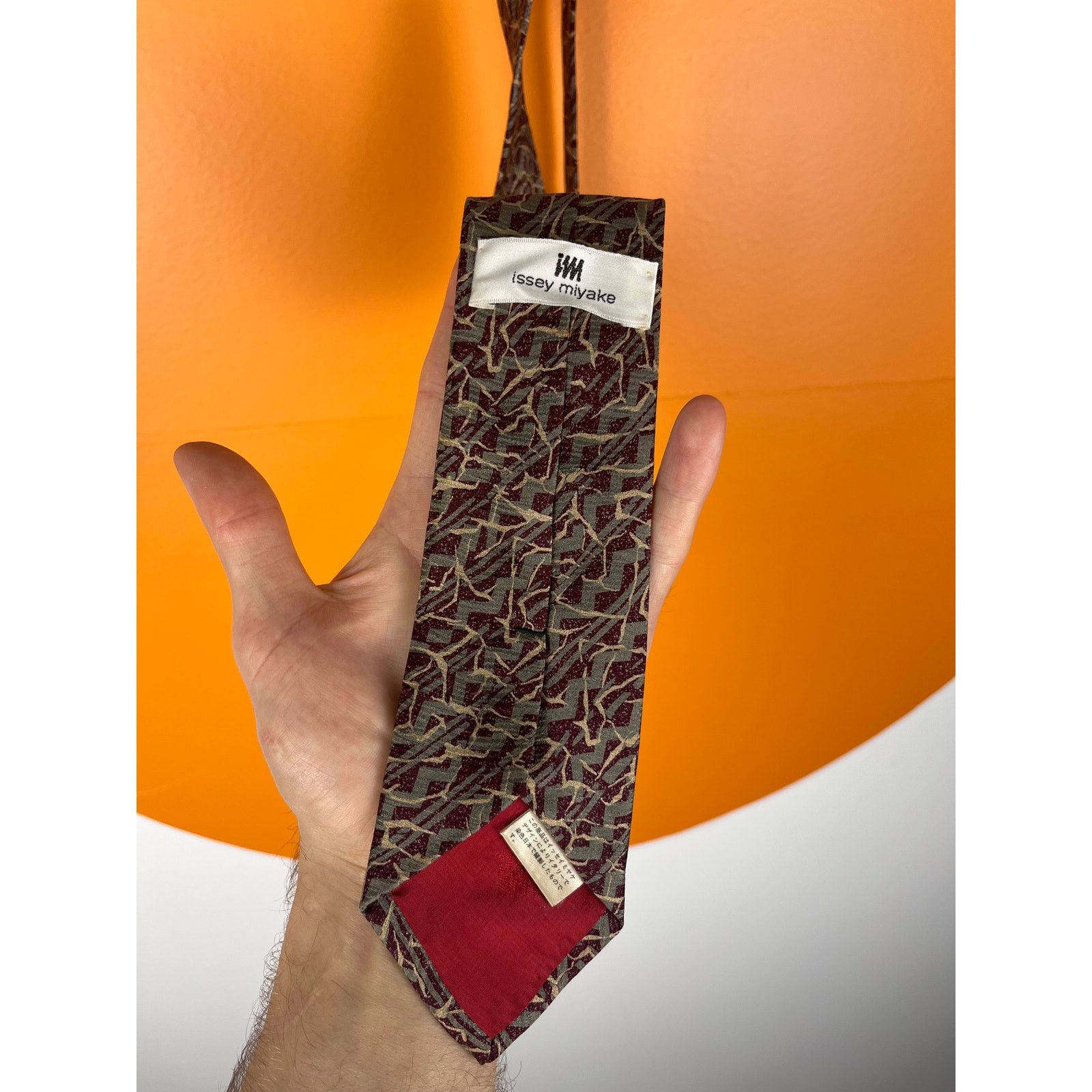Issey Miyake tie japanese designe abstract rare 00s luxury