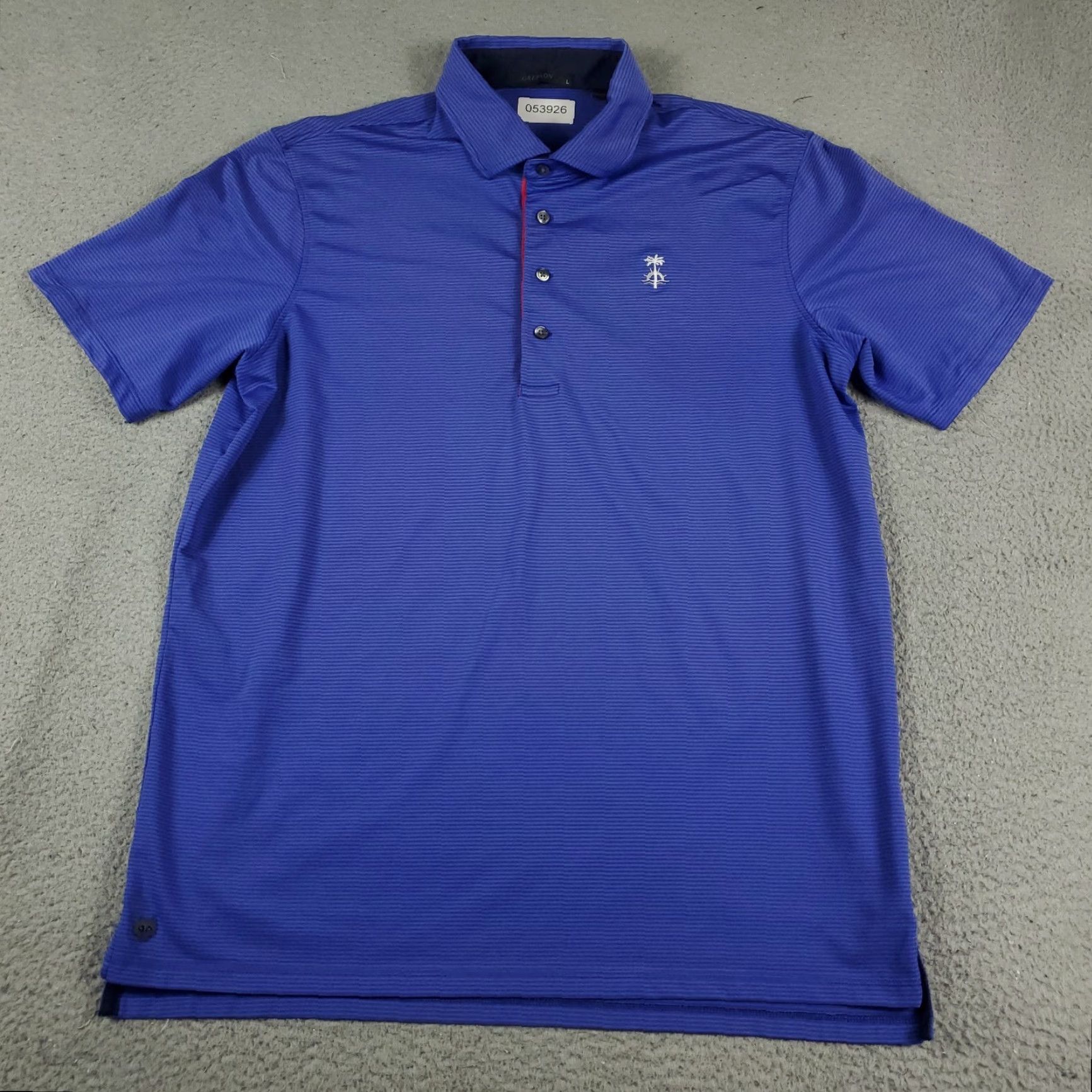 Vintage Greyson Polo Shirt Mens Size Large Blue Striped Wolf Golf Short Sleeve Polo Shirt Mens L Blue Striped Wolf Golf Short Sleeve Size US L / EU 52-54 / 3 - 2 Thumbnail
