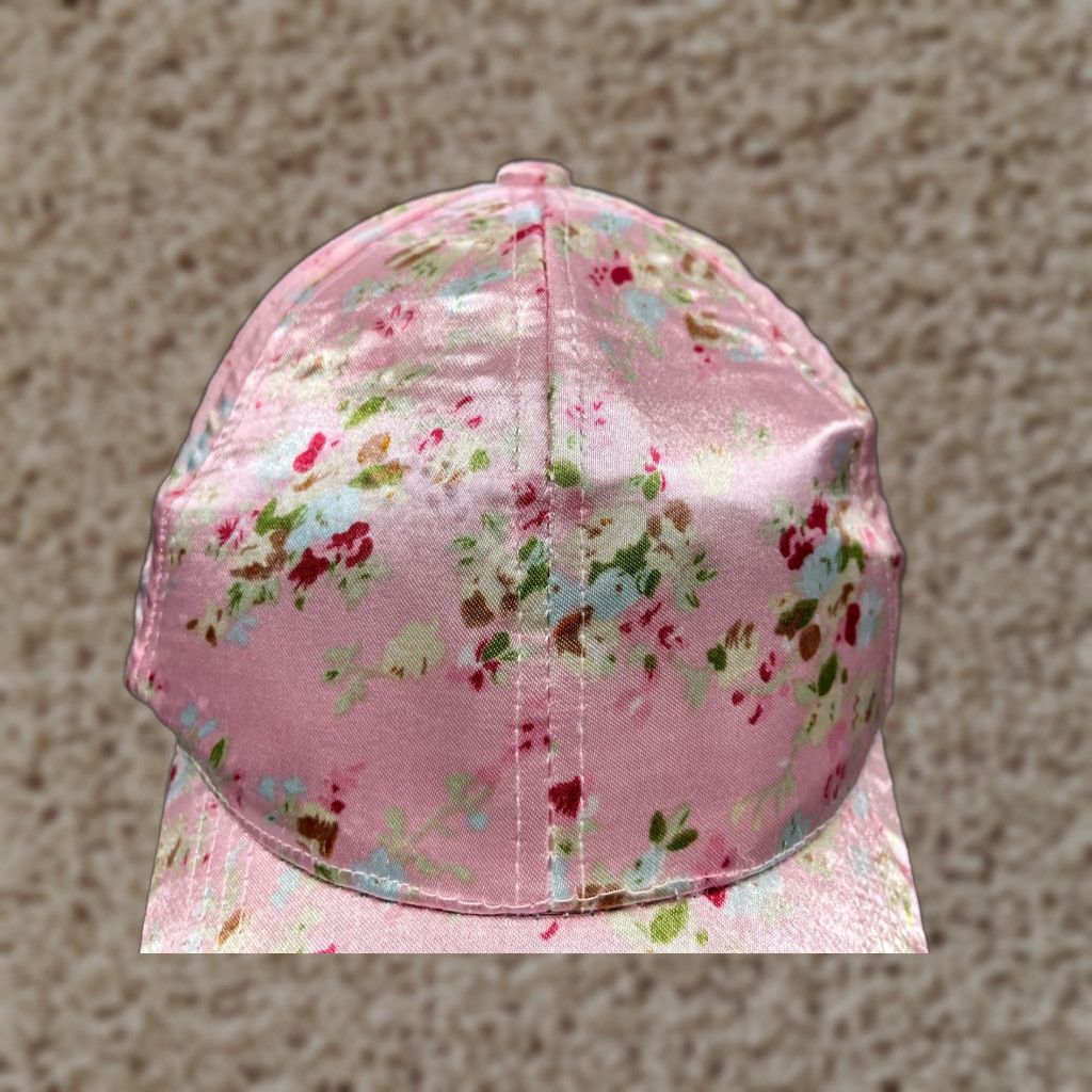 Vintage Lake Shore Drive Baseball Cap Hat Pink Floral One Size Womens Adjustable Strap Back Size ONE SIZE - 1 Thumbnail