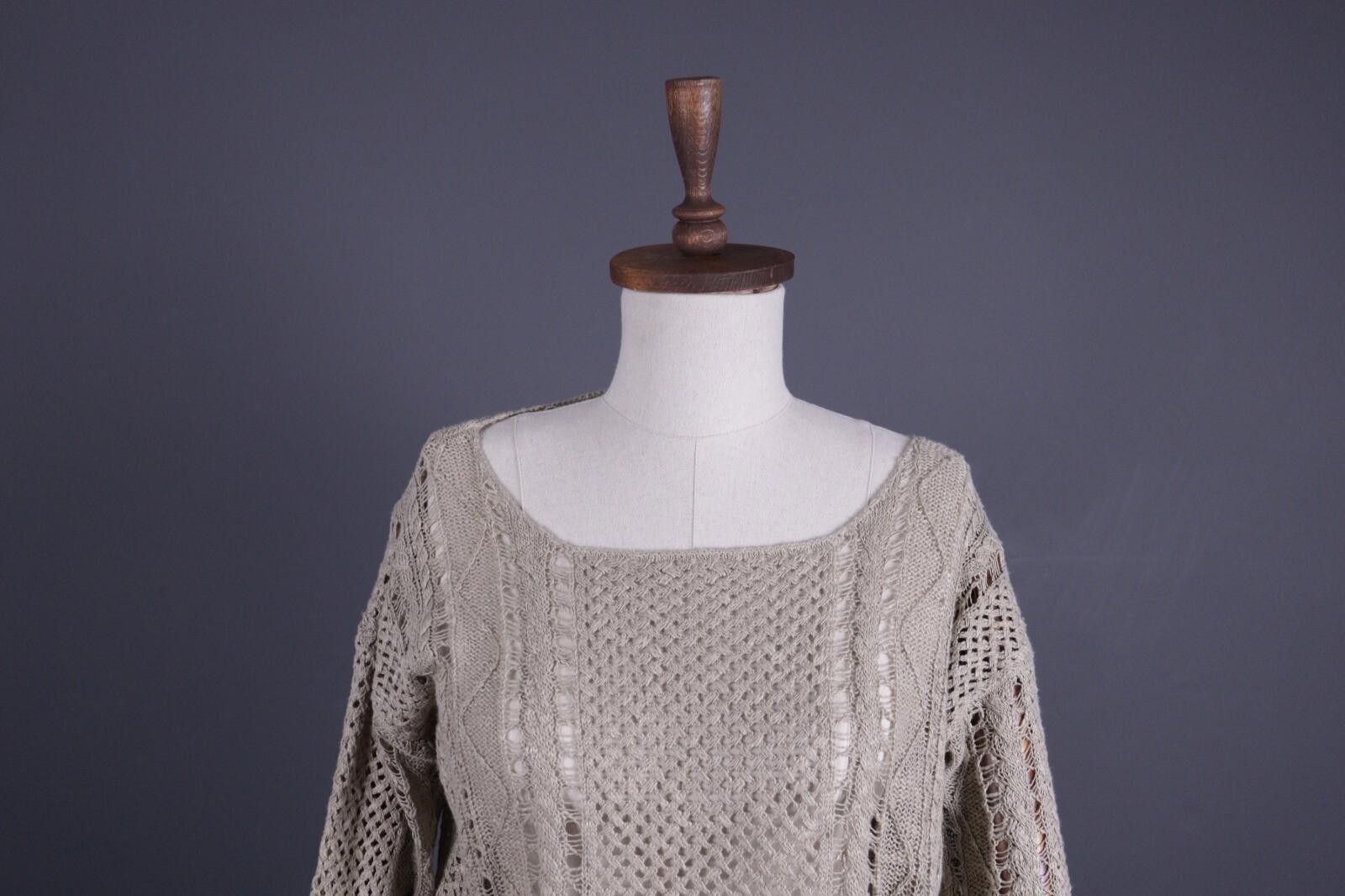 Denim & Supply Ralph Lauren Denim & Supply Ralph Lauren Gray Linen Knit Sweater Size M Size M / US 6-8 / IT 42-44 - 2 Thumbnail