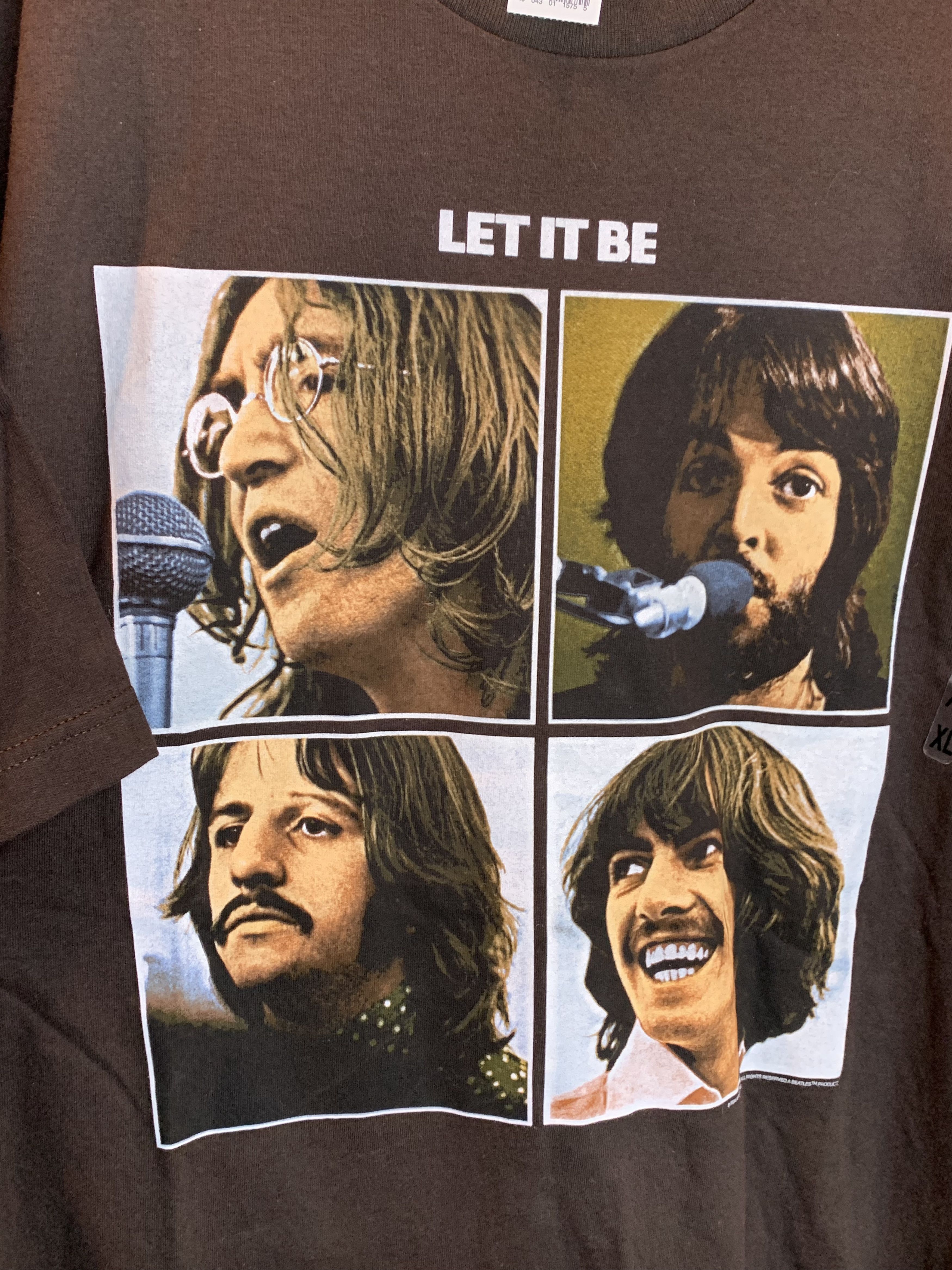 Band Tees RARE Vintage The Beatles Let It Be Portrait Band Art T-Shirt Size US XL / EU 56 / 4 - 2 Thumbnail
