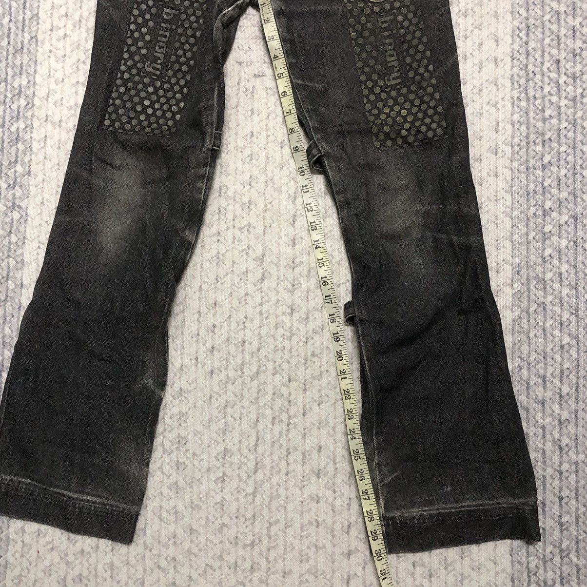 Rare Distressed Japanese Brand Punk Bondage Flare Jeans