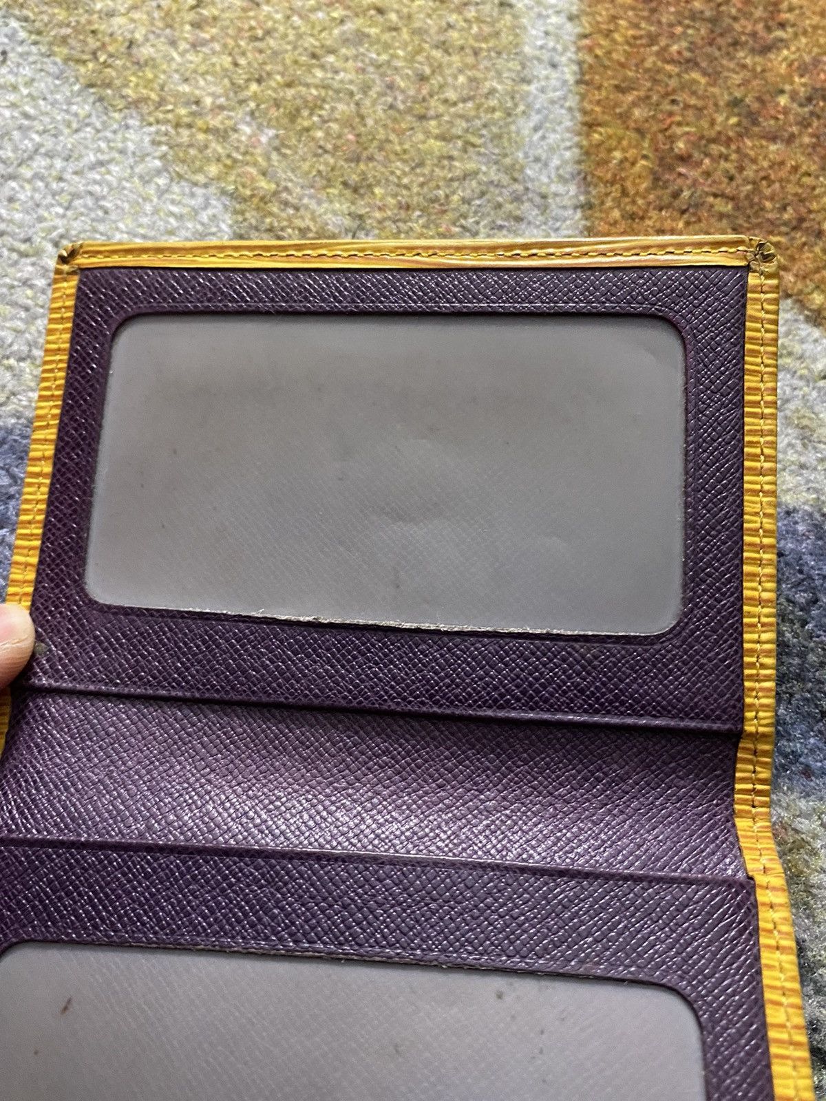 Louis Vuitton Louis Vuitton Yellow Purple Epi Bifold Card Wallet Size ONE SIZE - 5 Thumbnail