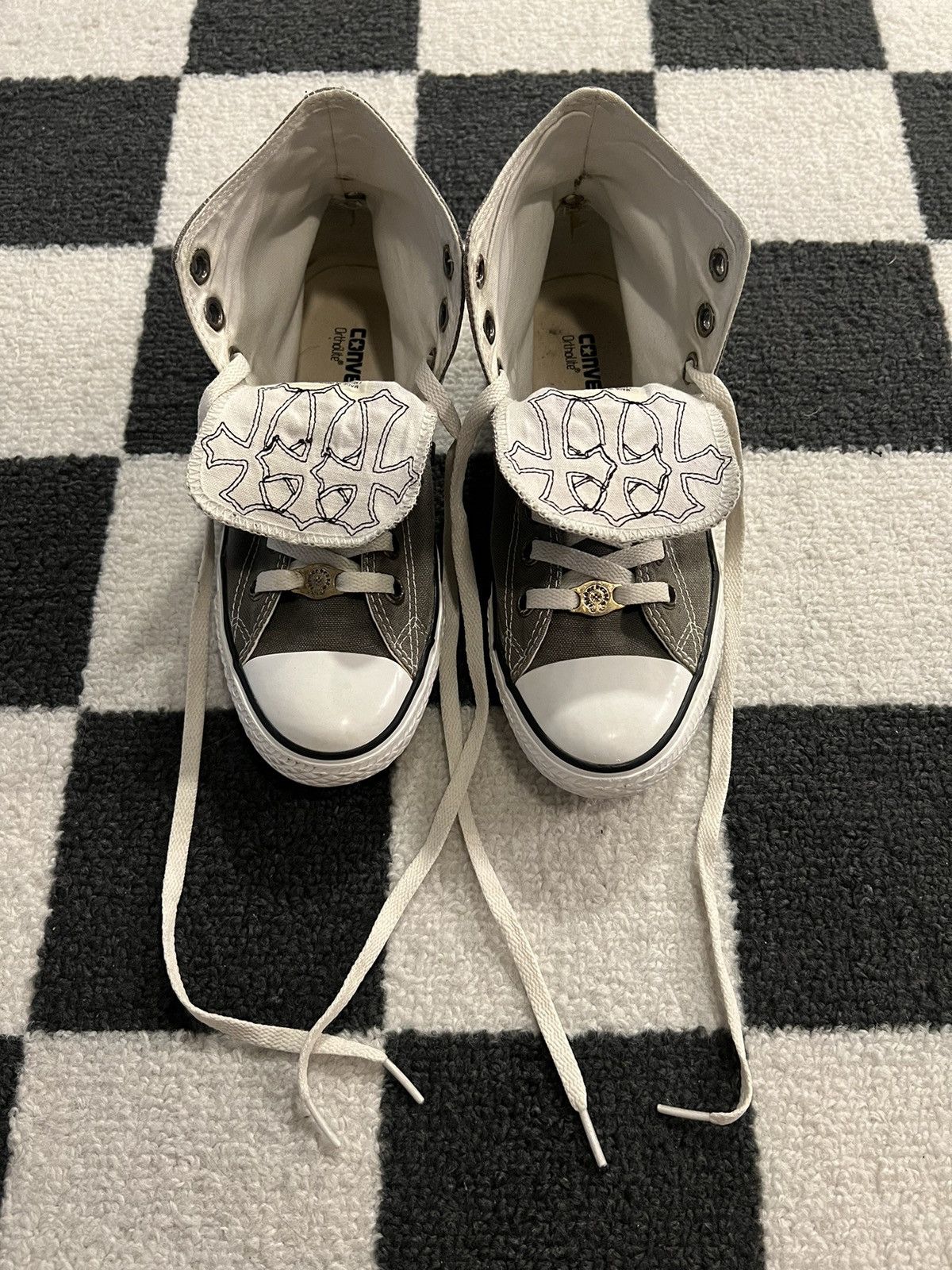 Chrome Hearts Chrome Hearts Converse All Star High Size US 7 / EU 40 - 7 Thumbnail