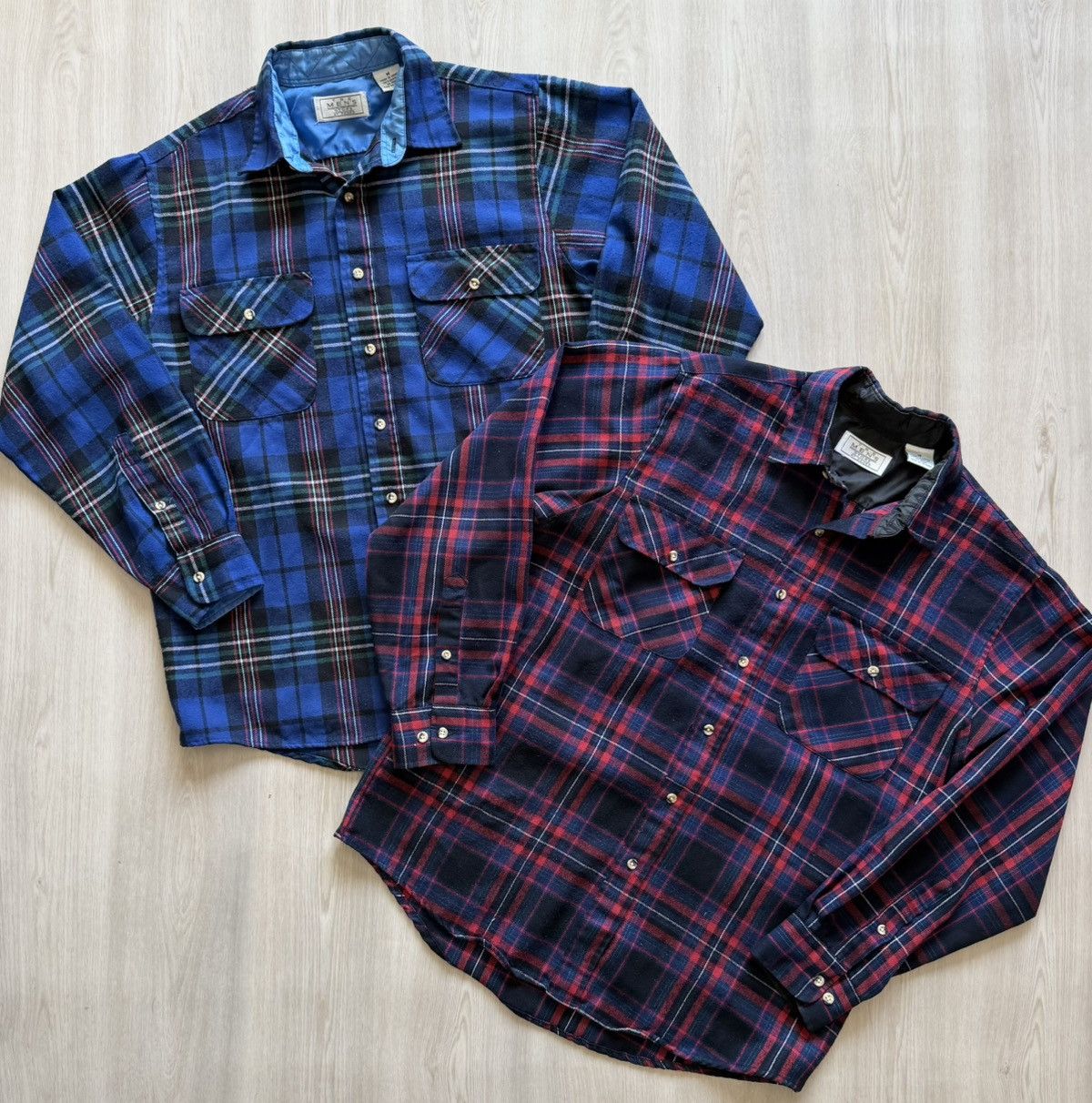 Vintage 2 Vintage 70s Sears The Mens Store Flannel Wool Blend Sz M Size US M / EU 48-50 / 2 - 1 Thumbnail