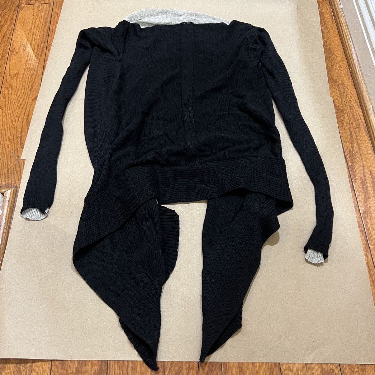 Rick Owens RICK OWENS S/S LIDO; TWO TONE WRAP CARDIGAN Size US S / EU 44-46 / 1 - 3 Thumbnail