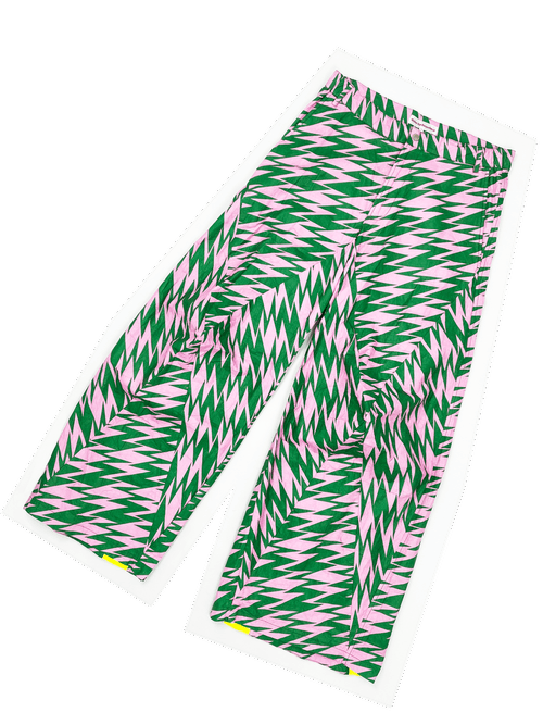 image of Walter Van Beirendonck Fw 21 Zipper Pants in Green, Men's (Size 36)