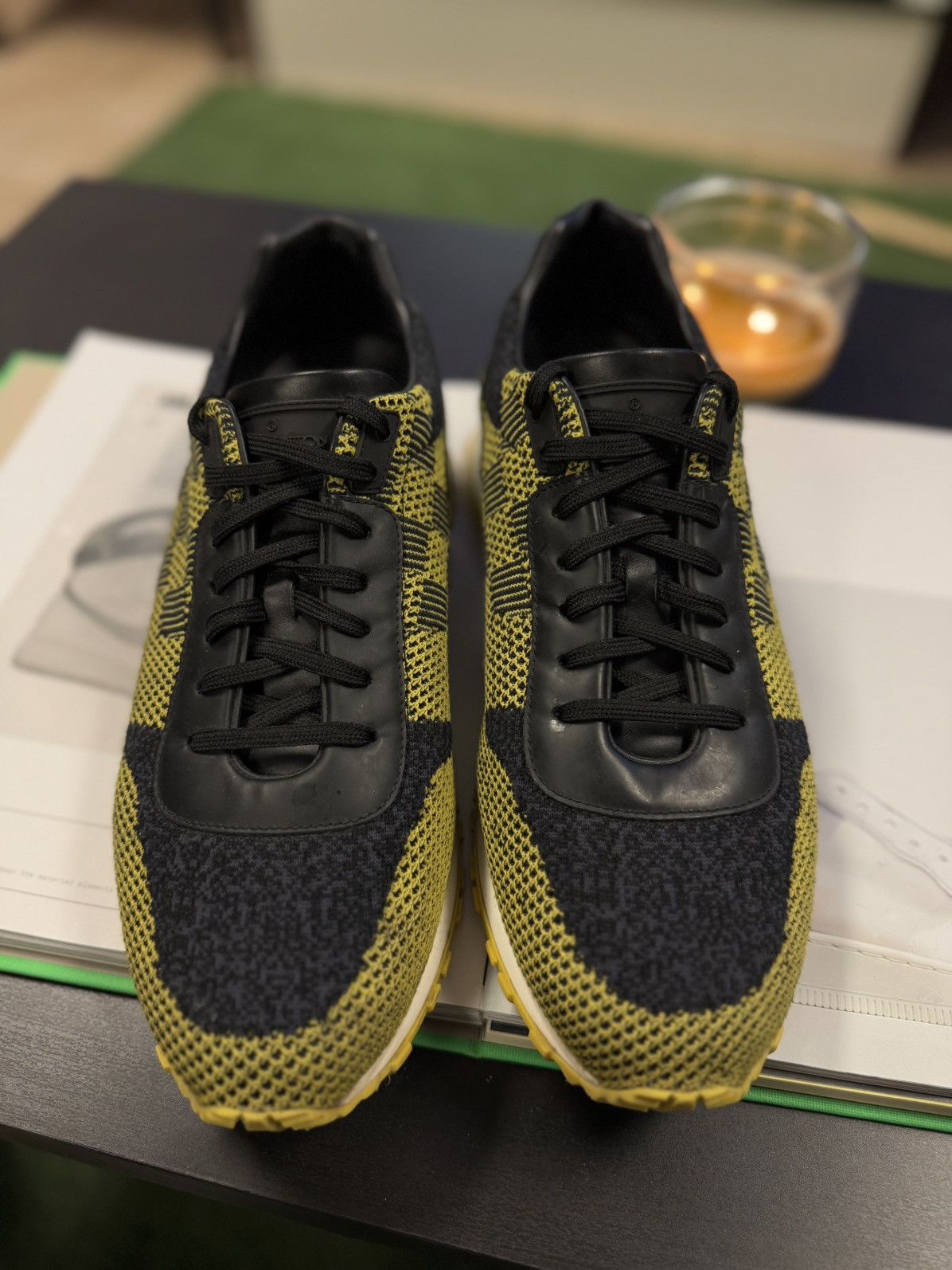 Louis Vuitton Louis Vuitton Yellow Black Size 9.5US/8.5LV Trainer Size US 9.5 / EU 42-43 - 7 Thumbnail