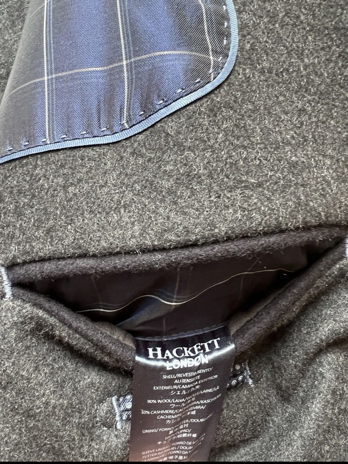 Hackett Hackett London Men’s Wool Cashmere Coat NWT Size US M / EU 48-50 / 2 - 10 Thumbnail