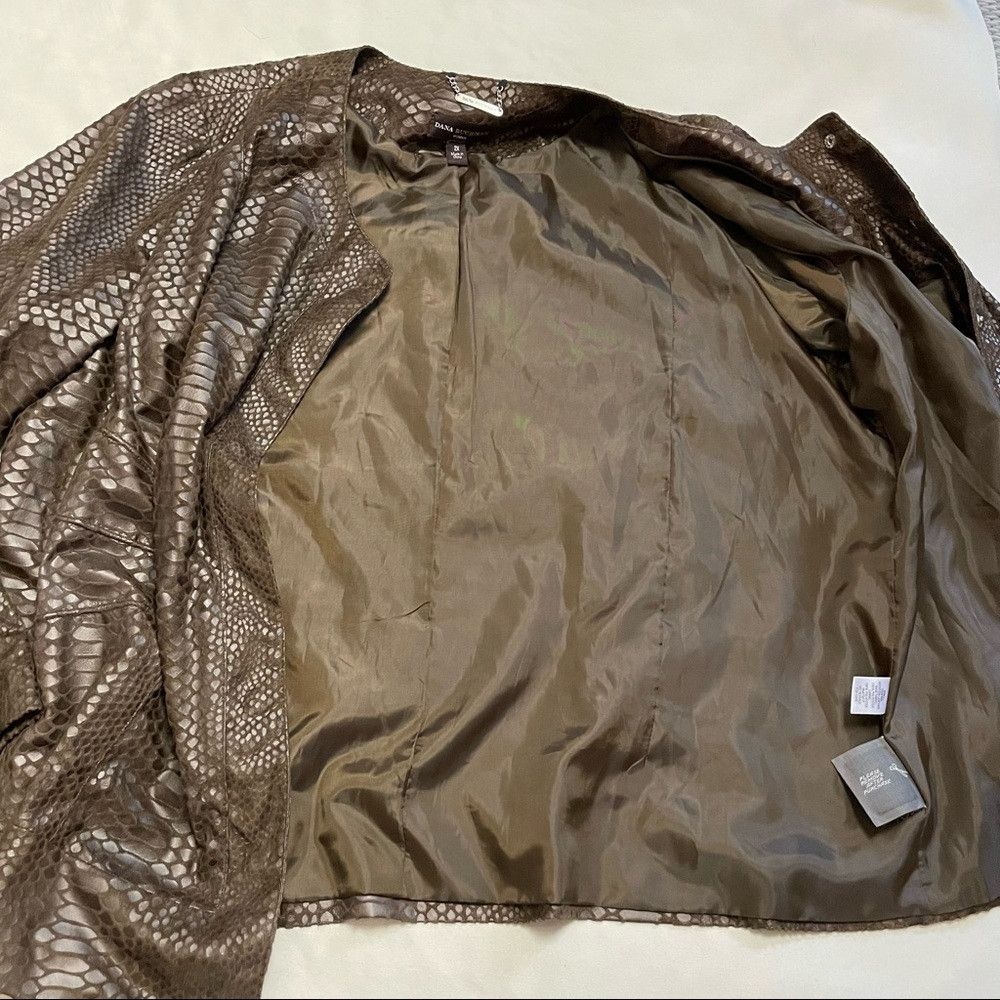 Other Dana Buchman Brown Snake Print Jacket Size 2X Size XXL / US 16-18 / IT 52-54 - 8 Thumbnail
