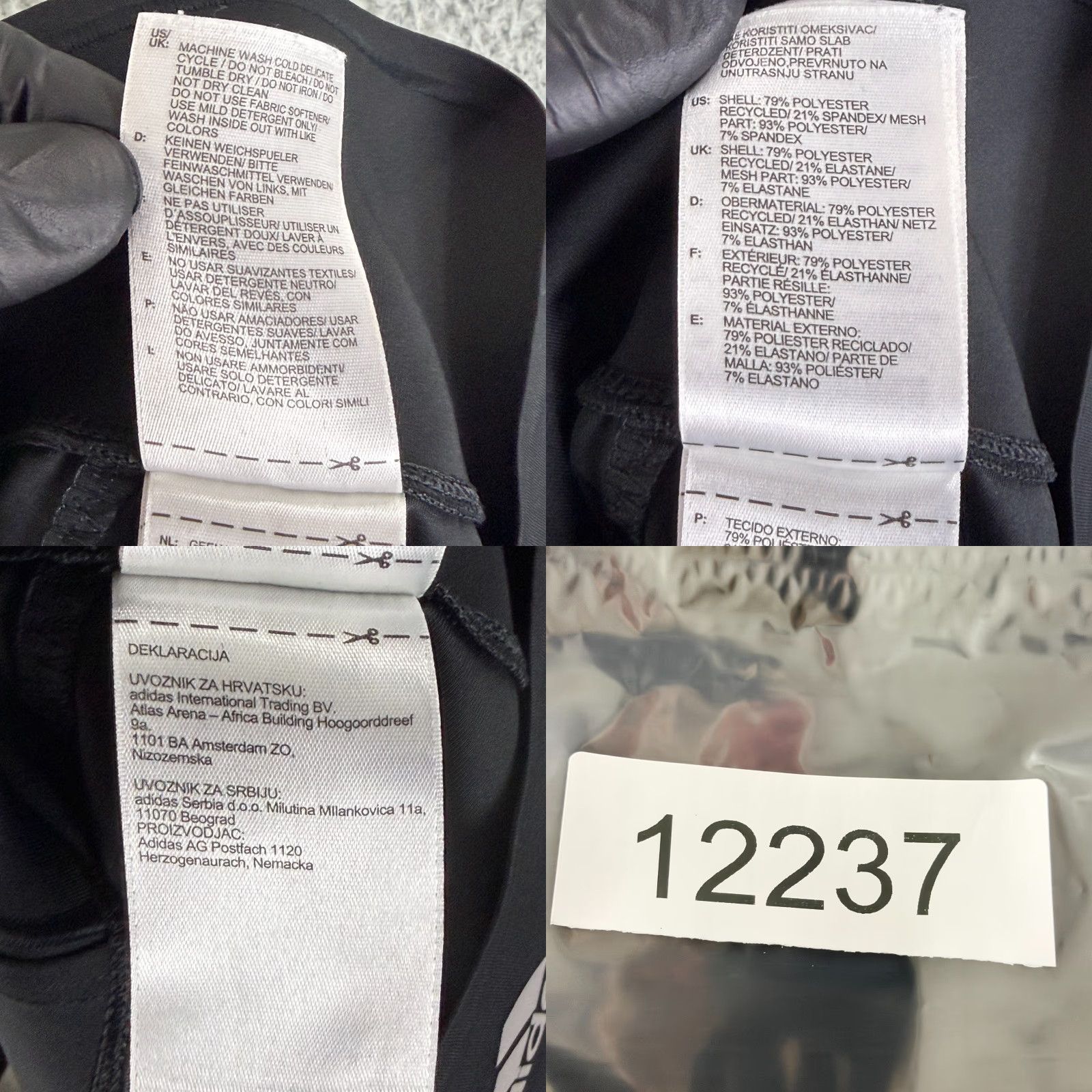 Adidas Adidas Stella McCartney Ultimate Training Leggings Womens Small Black Pull On Size 28" / US 6 / IT 42 - 9 Thumbnail