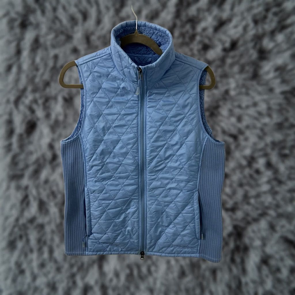 Vintage VINTAGE LL Bean Quilted Vest Womens M Blue Full Zip Fleece Lined YKK Jacket 291762 Size M / US 6-8 / IT 42-44 - 1 Thumbnail