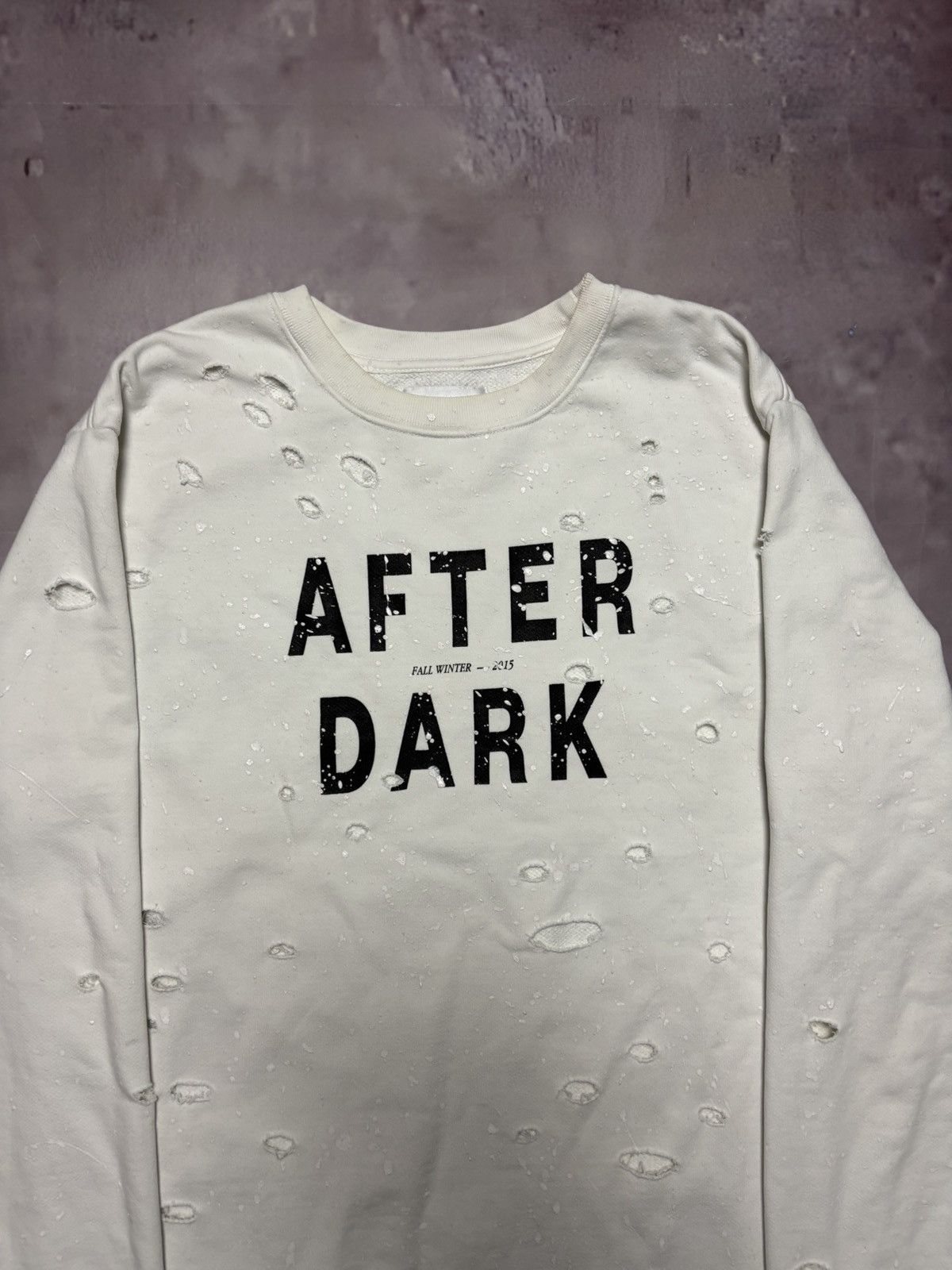 Misbhv MISBHV after dark distressed crewneck FW15 Size US M / EU 48-50 / 2 - 4 Thumbnail