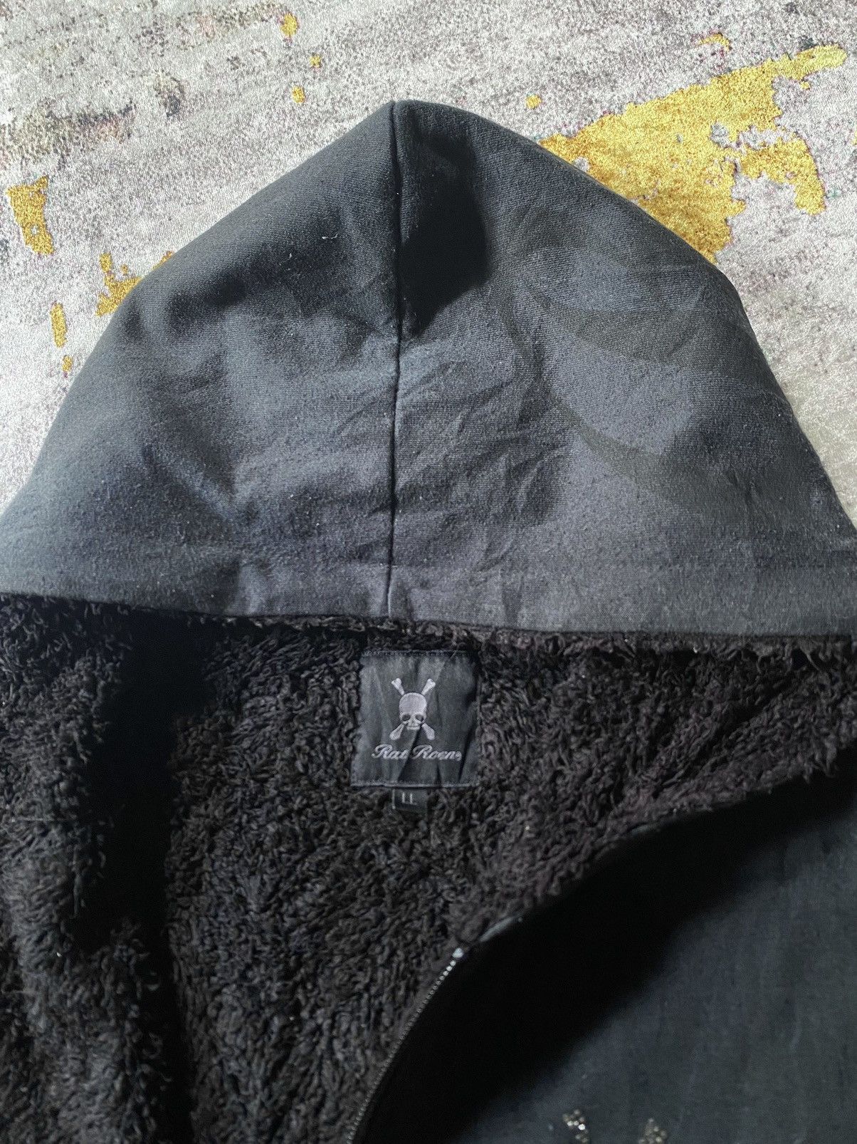 If Six Was Nine Crazy Faded Roen Gliter Skull Hoodie Ifsix Lgb Style Size US L / EU 52-54 / 3 - 7 Thumbnail