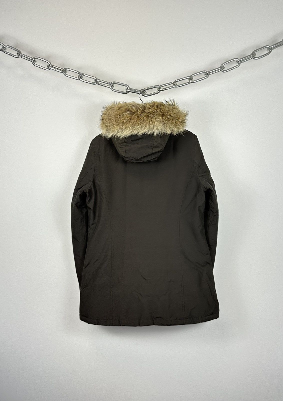 Woolrich Woolen Mills Vintage Woolrich Women's Real Fur Down Arctic Parka Jacket Size L / US 10 / IT 46 - 2 Thumbnail
