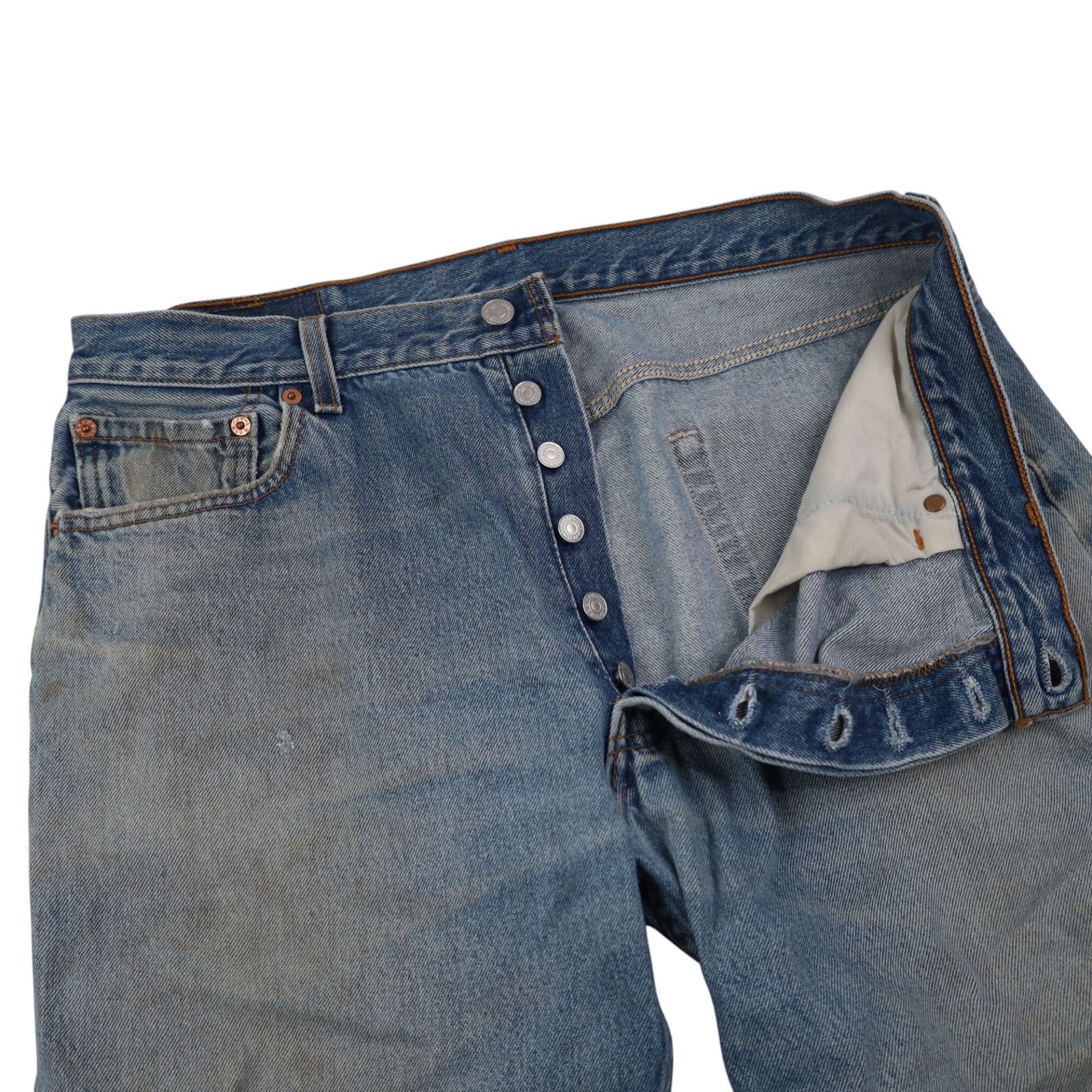 Levi's × Vintage Vintage Levis 501 USA Made Denim Jeans Size US 38 / EU 54 - 7 Thumbnail