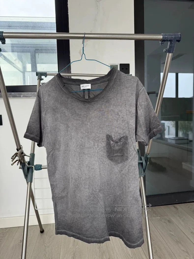 Saint Laurent Paris SAINT LAURENT Distressed Silk T. Size US S / EU 44-46 / 1 - 1 Thumbnail