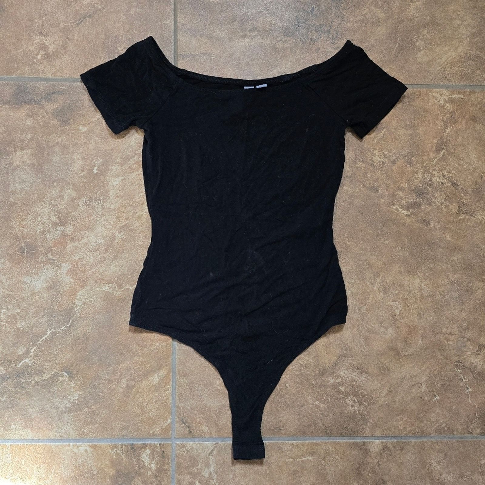 Asos Black | ASOS | Short Sleeve Thong Bodysuit Size XS / US 0-2 / IT 36-38 - 1 Thumbnail