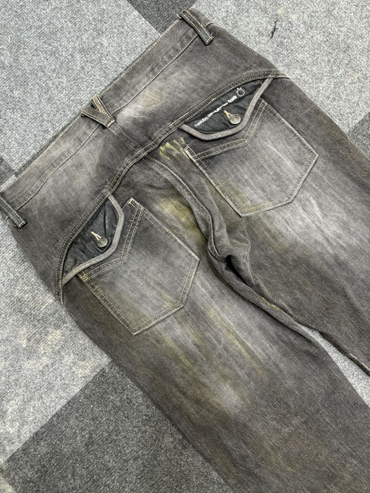 Japanese Brand 💥ONE ON GRAILED💥ARCHIVAL RARE PPFM CHAOS PAINT DENIM F457 Size US 32 / EU 48 - 18 Thumbnail