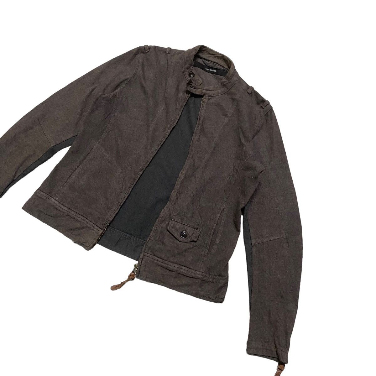 Sage de Cret Paneled Biker Jacket