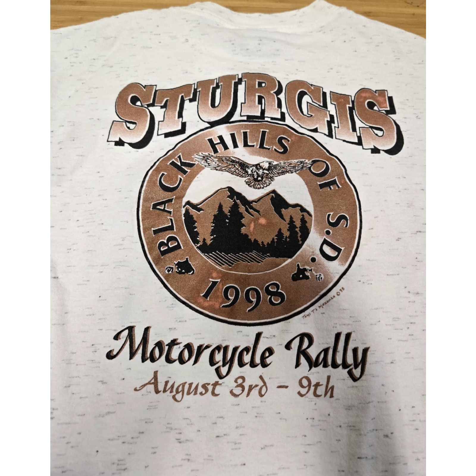 Vintage VINTAGE Sturgis Shirt Mens Large Black Hills Motorcycle Rally 1998 Oneita 90s Size US L / EU 52-54 / 3 - 5 Thumbnail