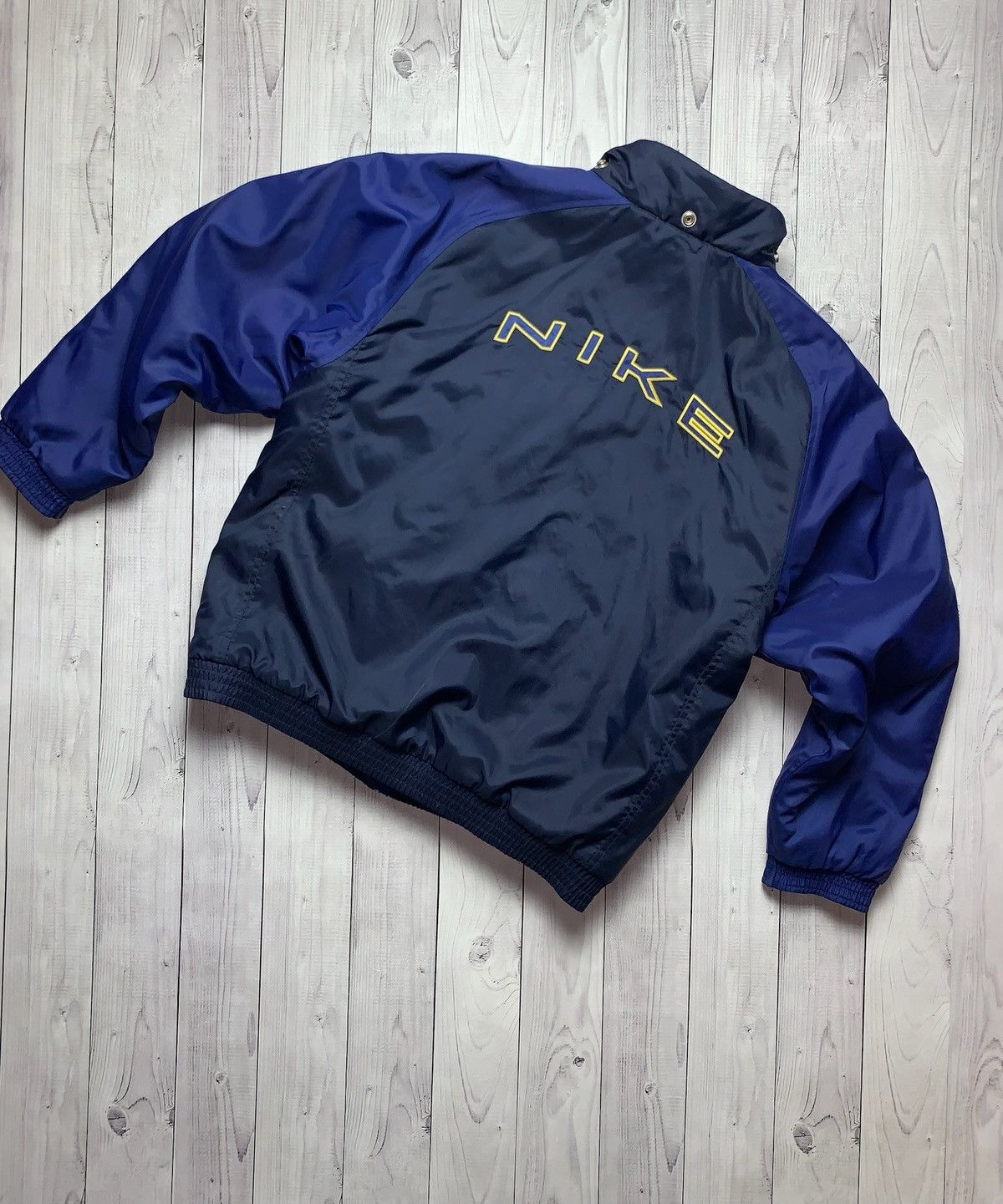 Nike × Vintage Vintage Nike light Jacket logo size Xs navy Size US XXS / EU 40 - 12 Thumbnail