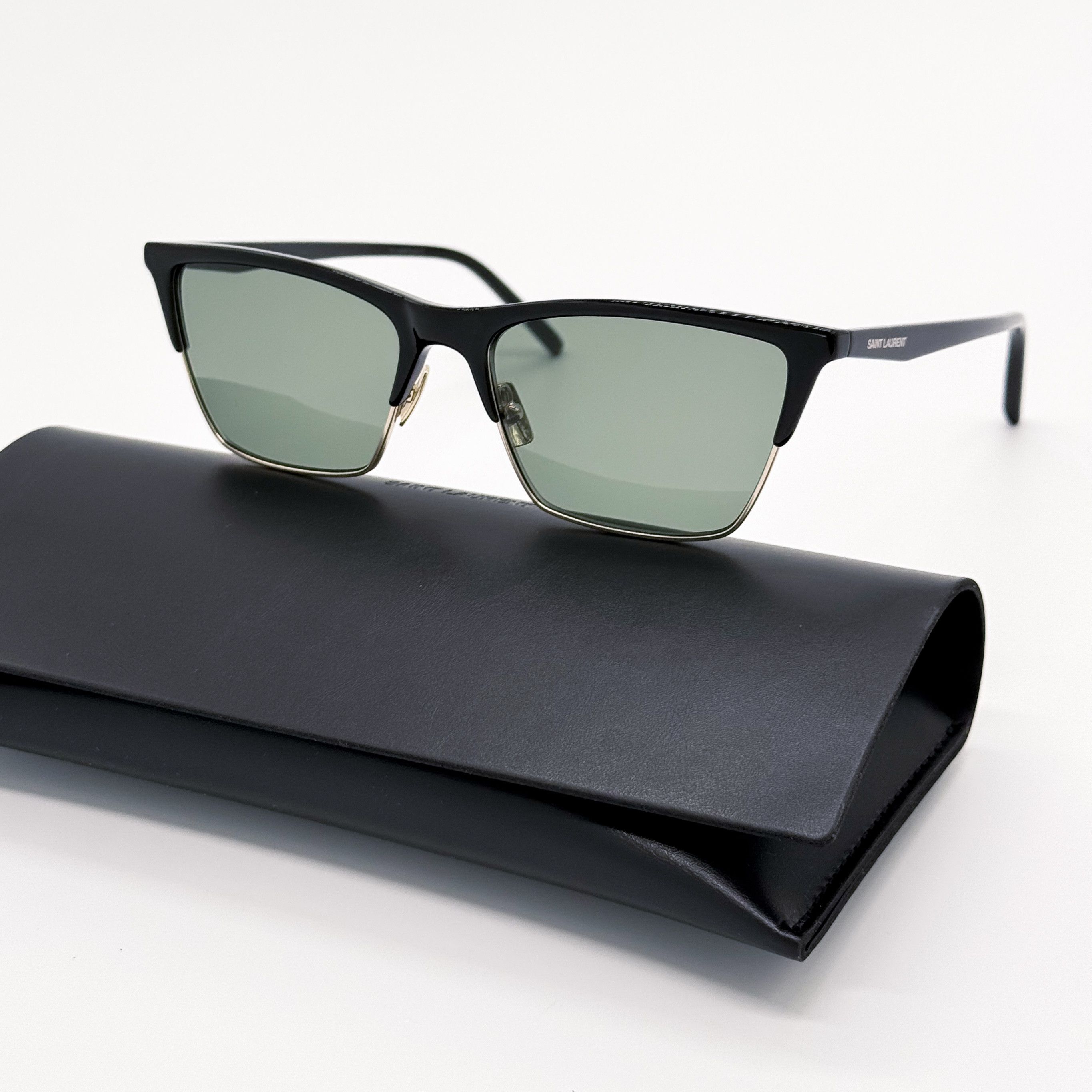 Saint Laurent Paris NEW SAINT LAURENT SL767 001 GREEN SUNGLASSES SAINT LAURENT Size ONE SIZE - 1 Thumbnail