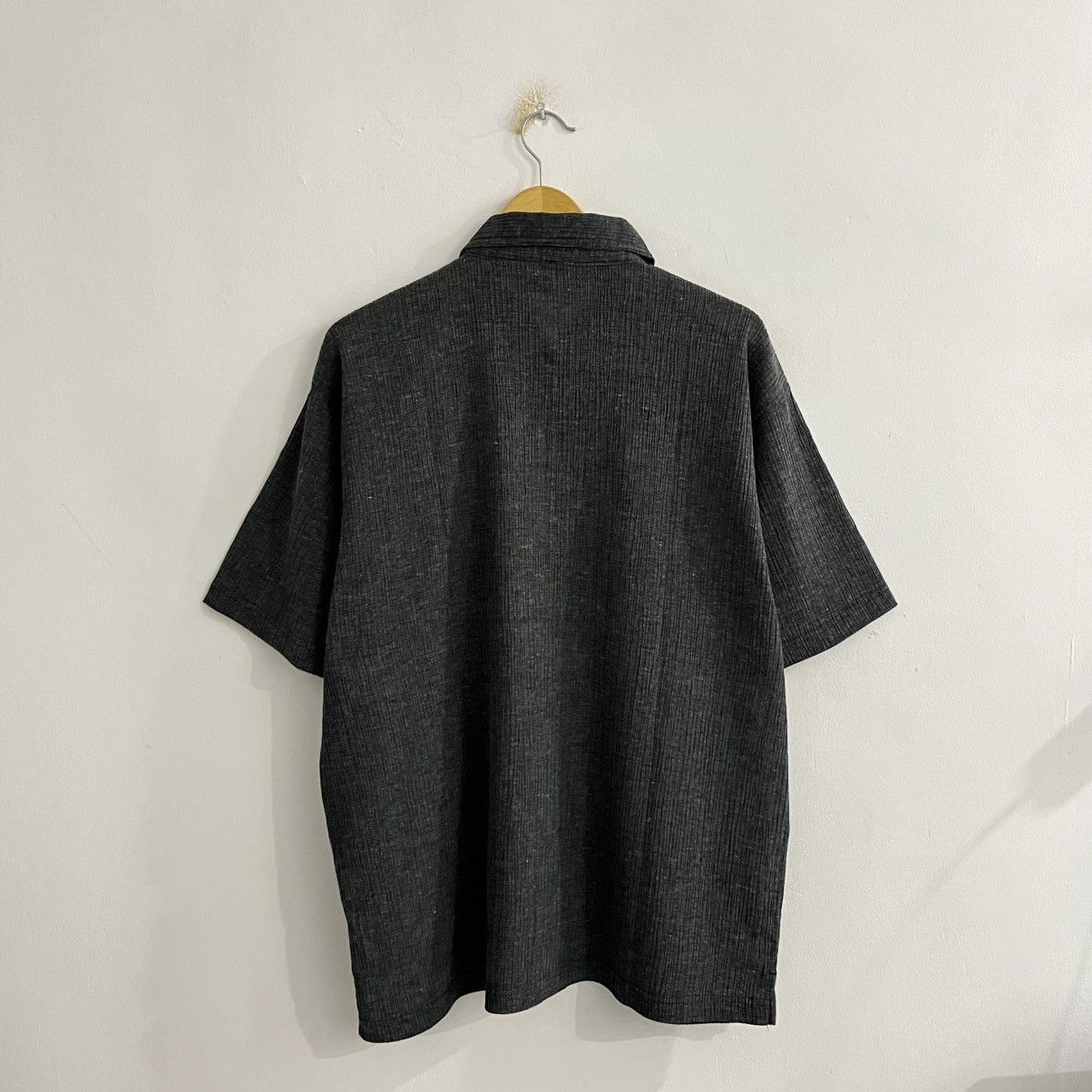 Japanese Brand Troy Bross Textured Zip Shirt Size US L / EU 52-54 / 3 - 8 Thumbnail