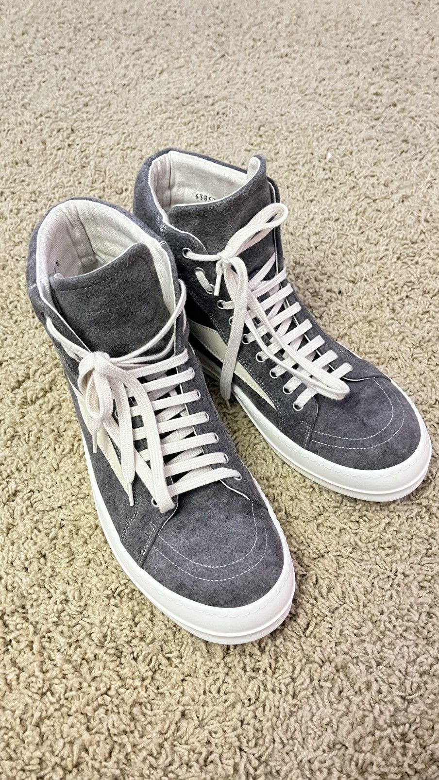 Rick Owens Drkshdw Rick owens drkshdw high top vans Size US 11 / EU 44 - 8 Thumbnail