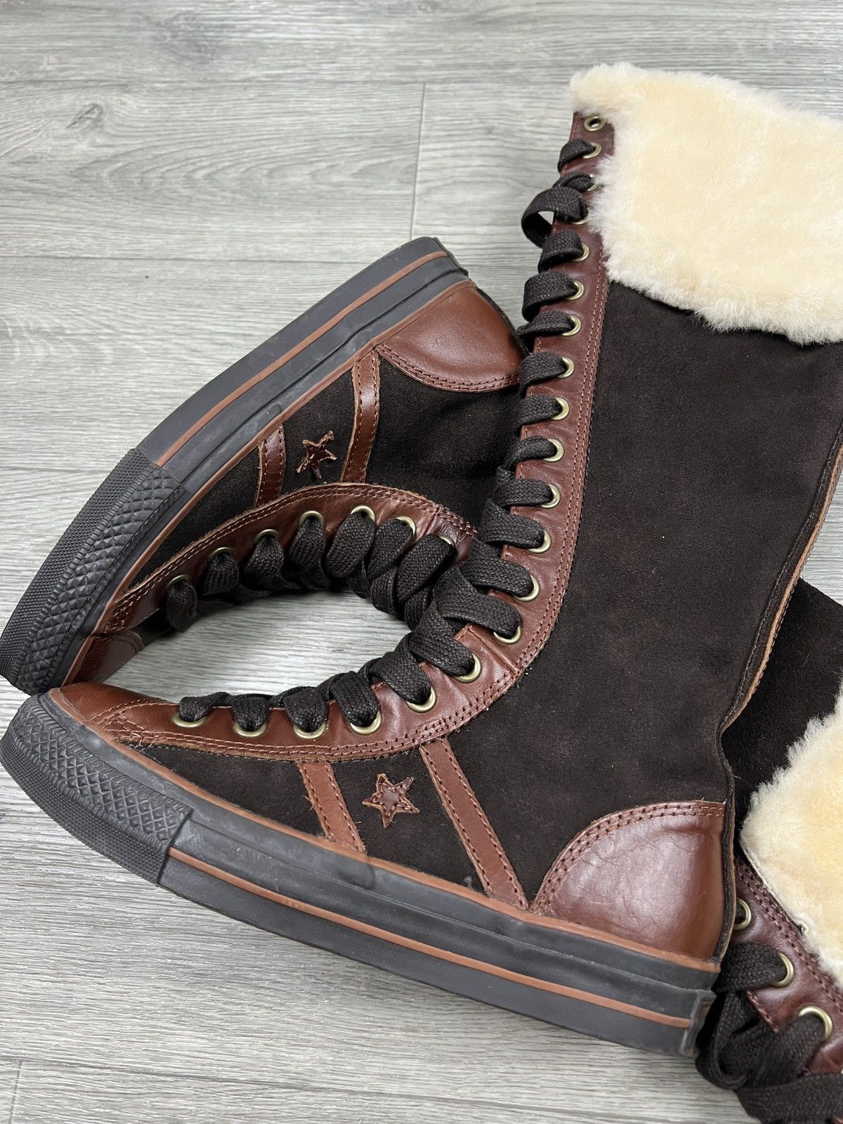 Converse Converse 2006 Star 70 Suede Leather Knee High Sneaker Boot Size US 8 / IT 38 - 22 Thumbnail