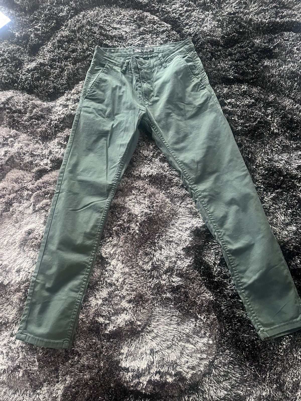 Zara Men’s Green Zara Pants Size US 31 - 1 Preview