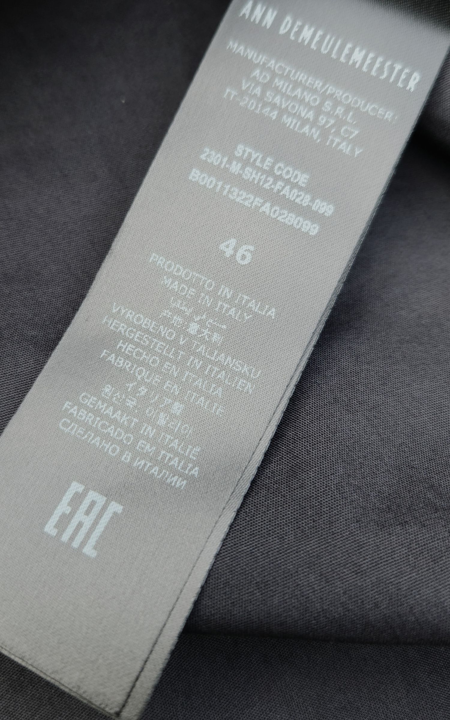 Ann Demeulemeester Ann Demeulemeester Cesar Button-Up Shirt Size US S / EU 44-46 / 1 - 4 Thumbnail