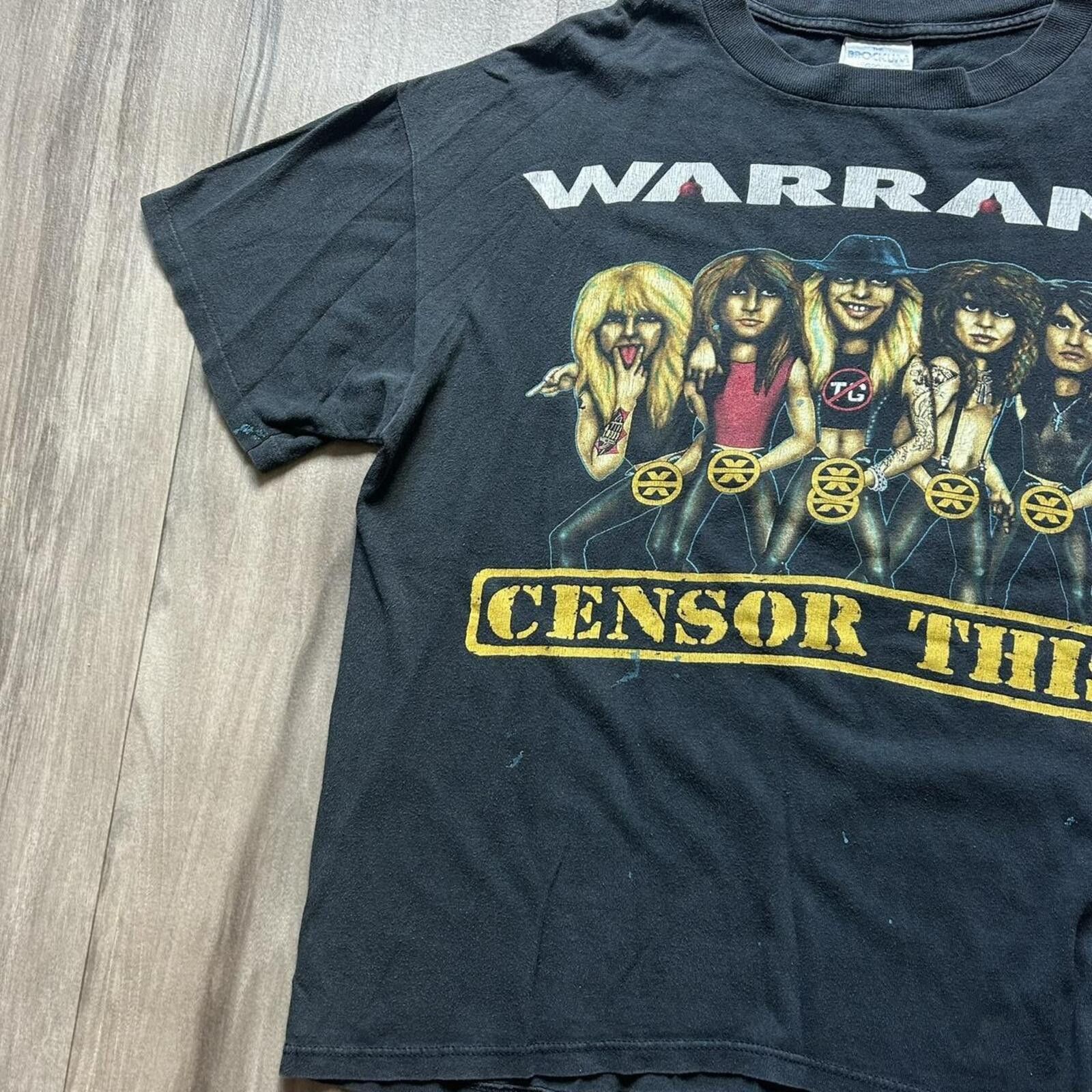 Other Rare Vintage 90’s Warrant Censor this crazy band tee XL Size US XL / EU 56 / 4 - 4 Thumbnail