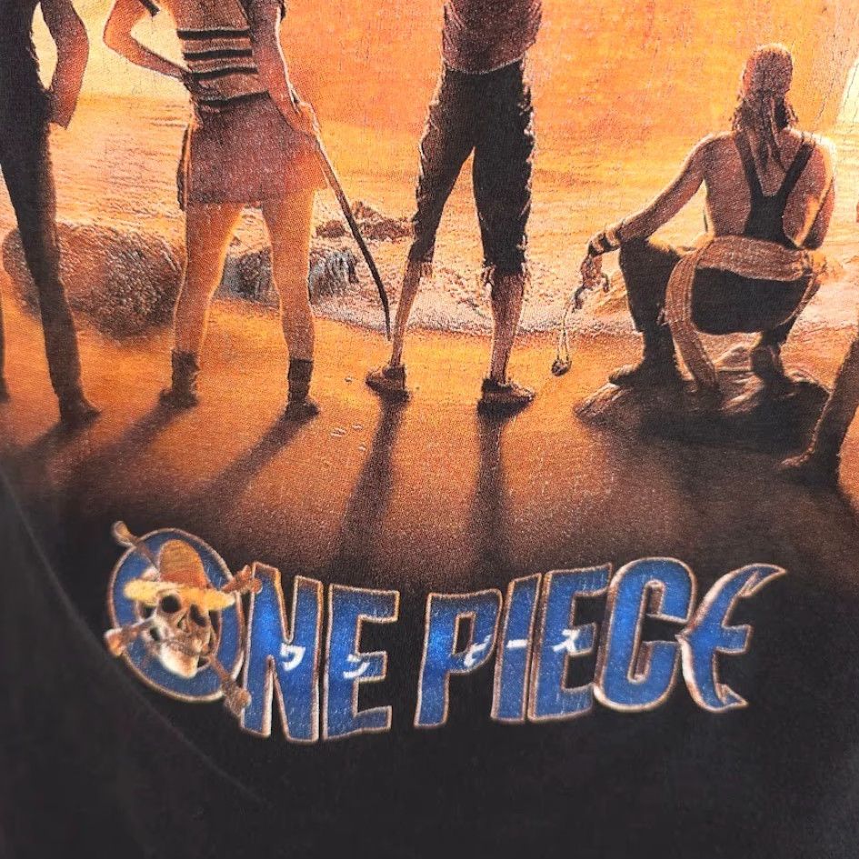 Vintage One Piece T Shirt Mens Size Small Black Japanese Manga Series Pirate Ship Shirt Mens Small Black One Piece Size US S / EU 44-46 / 1 - 4 Thumbnail