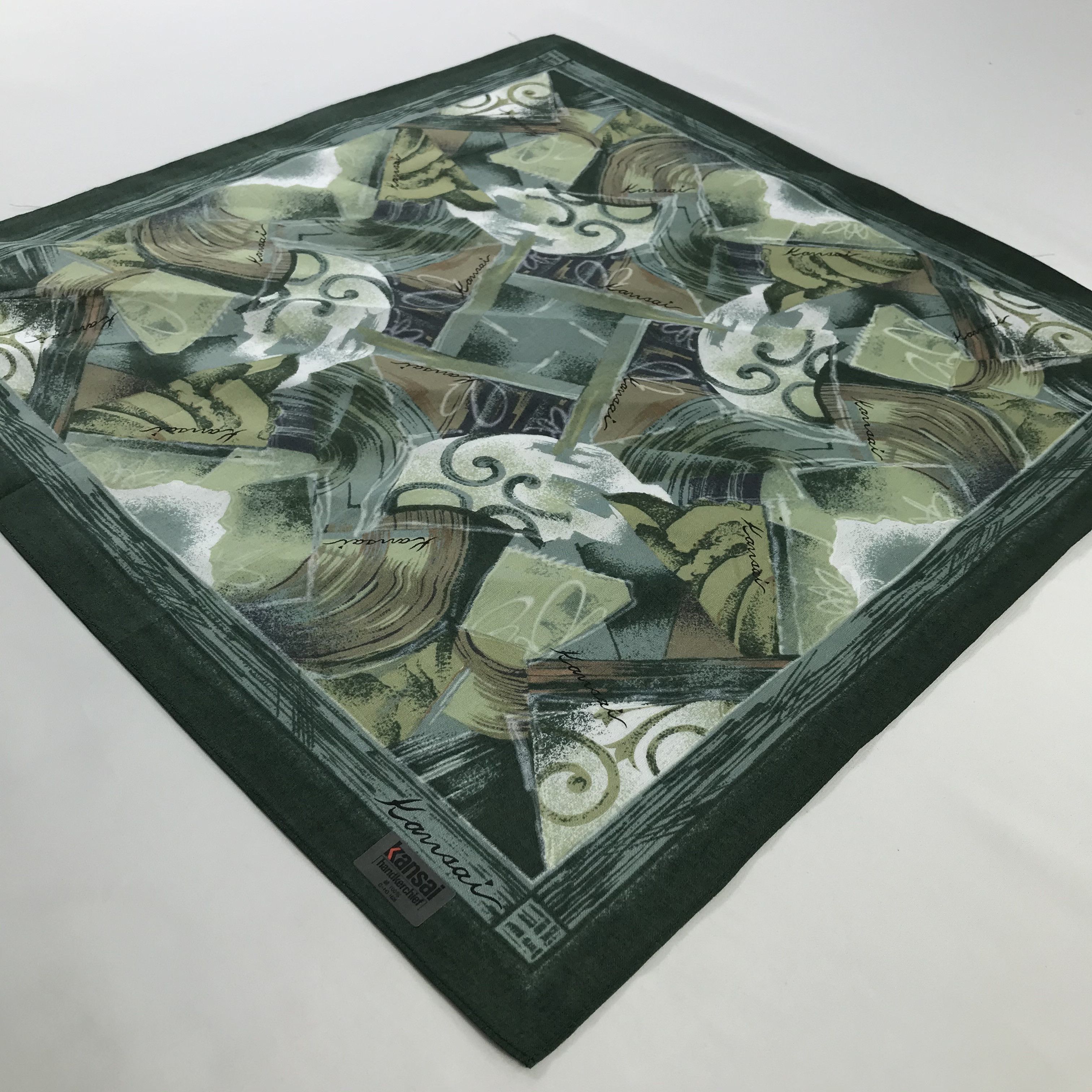 Kansai Yamamoto × Vintage Kansai Bandana / Handkerchief / Neckerchief - S446 Size ONE SIZE - 2 Thumbnail